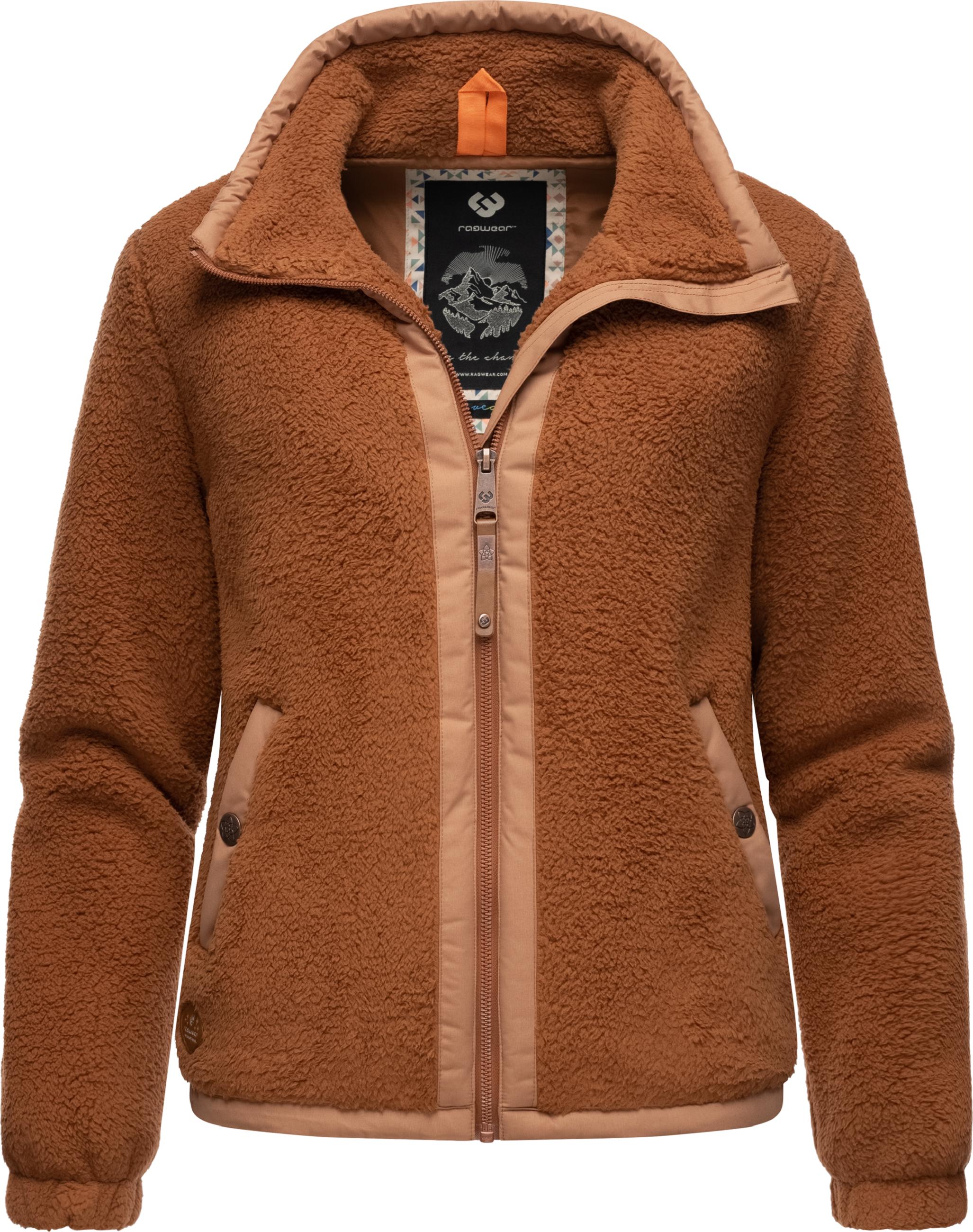 Fleecejacke mit hohem Kragen 'Nordicka' Brown