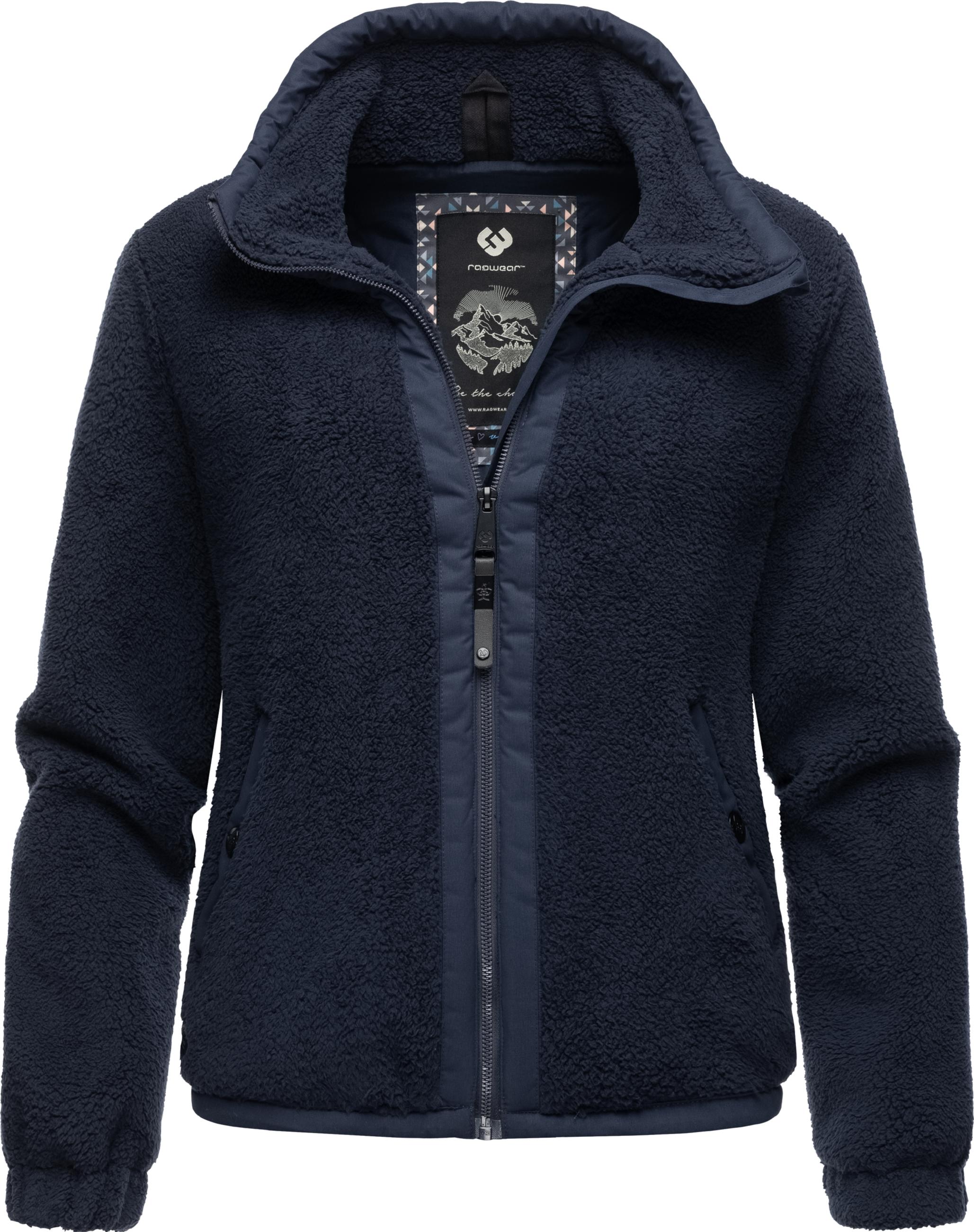 Fleecejacke mit hohem Kragen "Nordicka" Navy