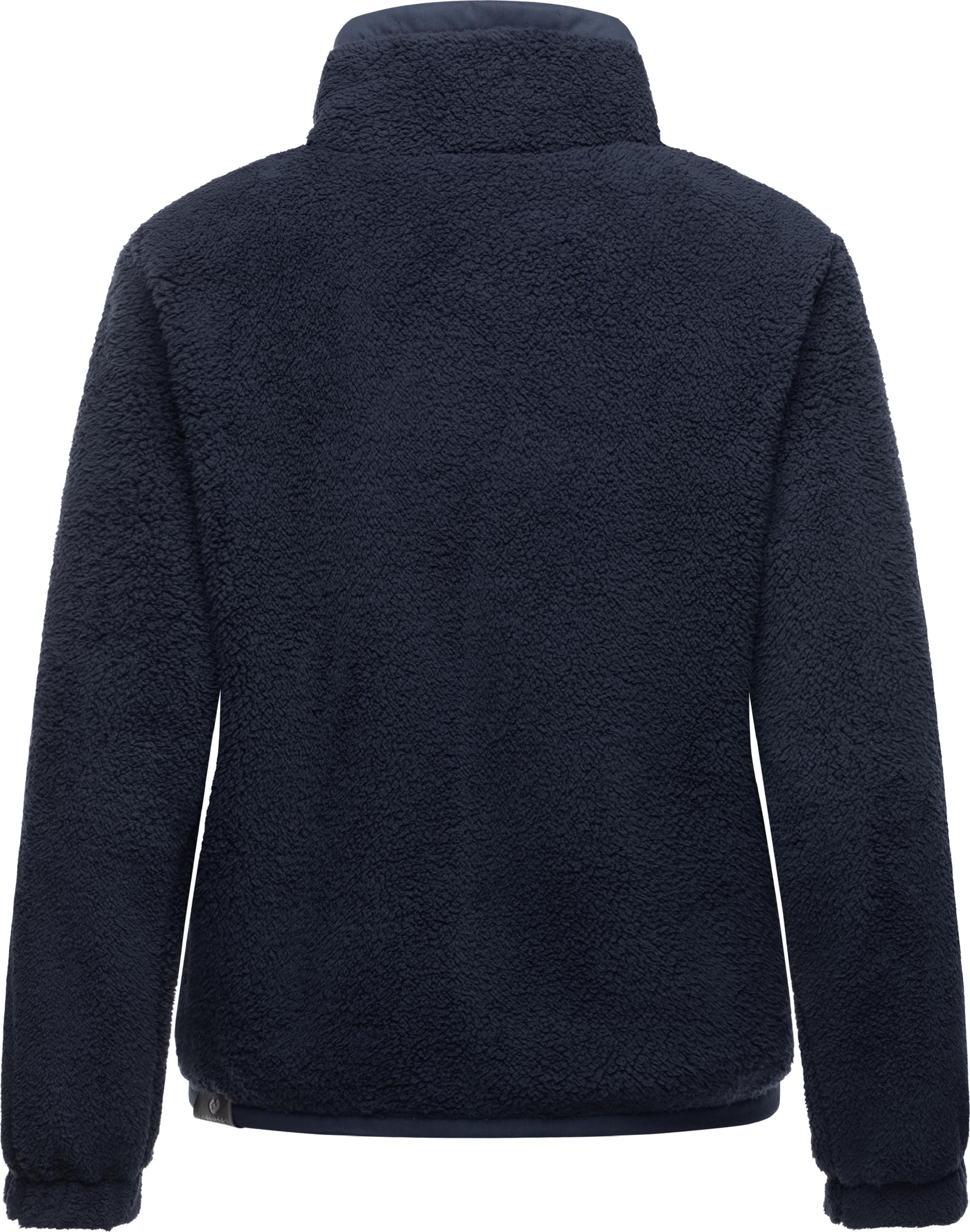 Fleecejacke mit hohem Kragen "Nordicka" Navy