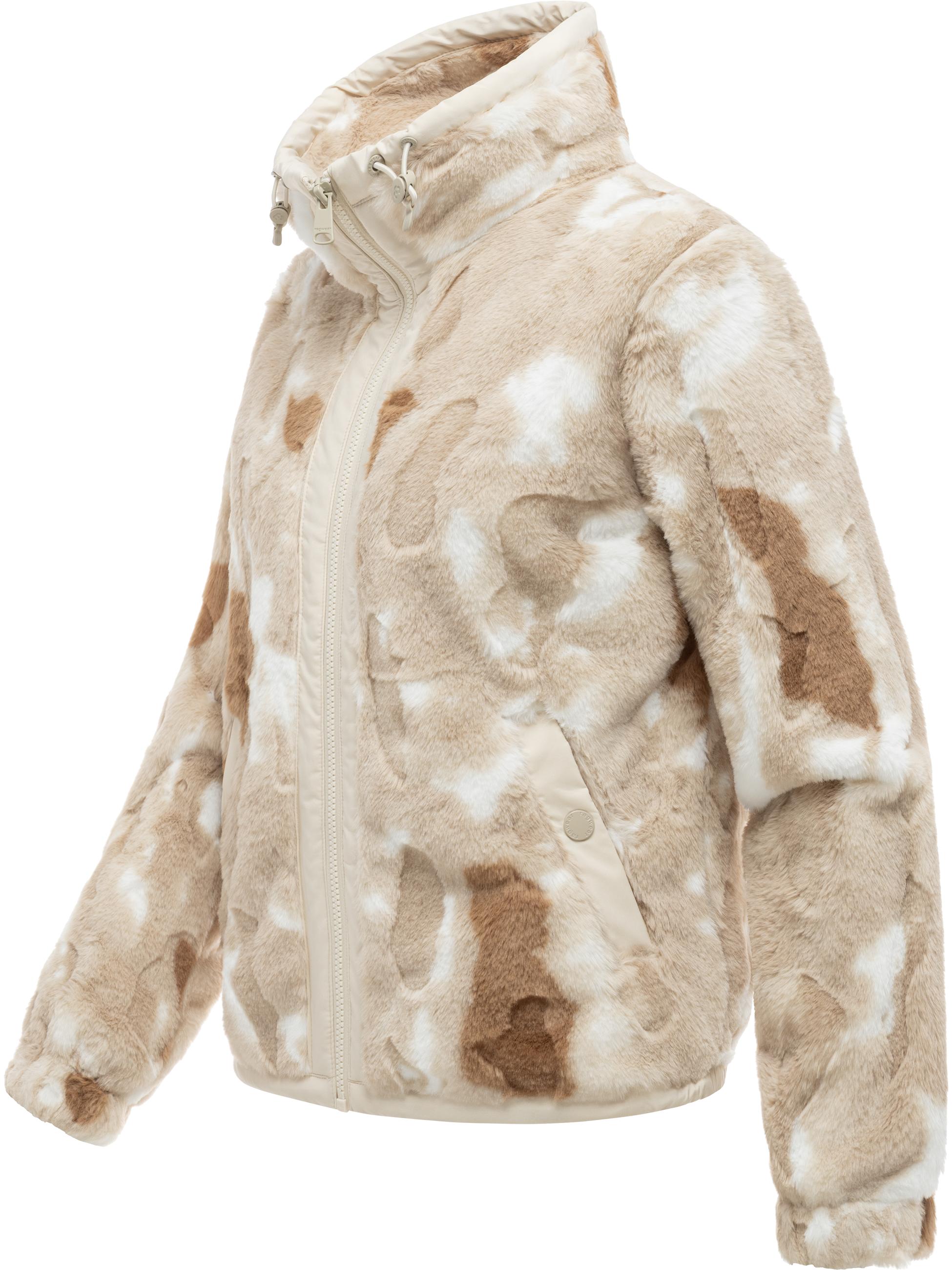 Teddy-Kunstfelljacke "Nordicka Y" Brown Sugar