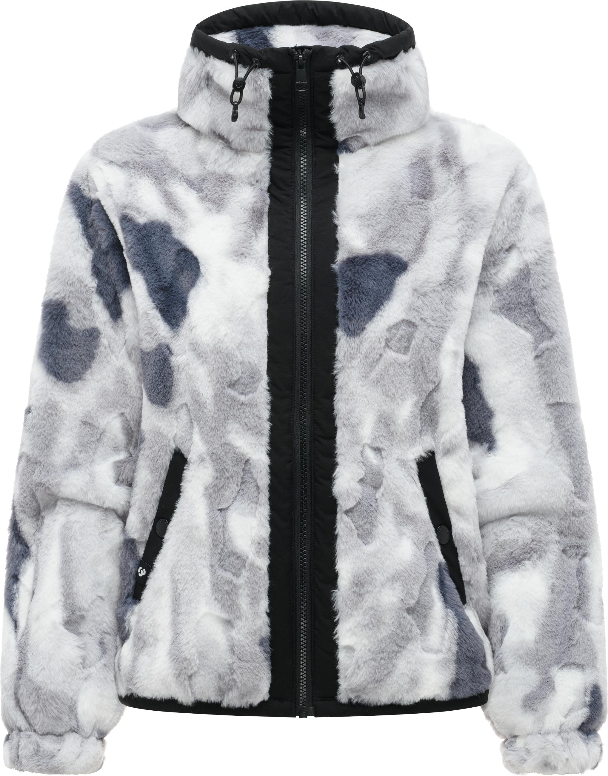Teddy-Kunstfelljacke "Nordicka Y" Dark Grey