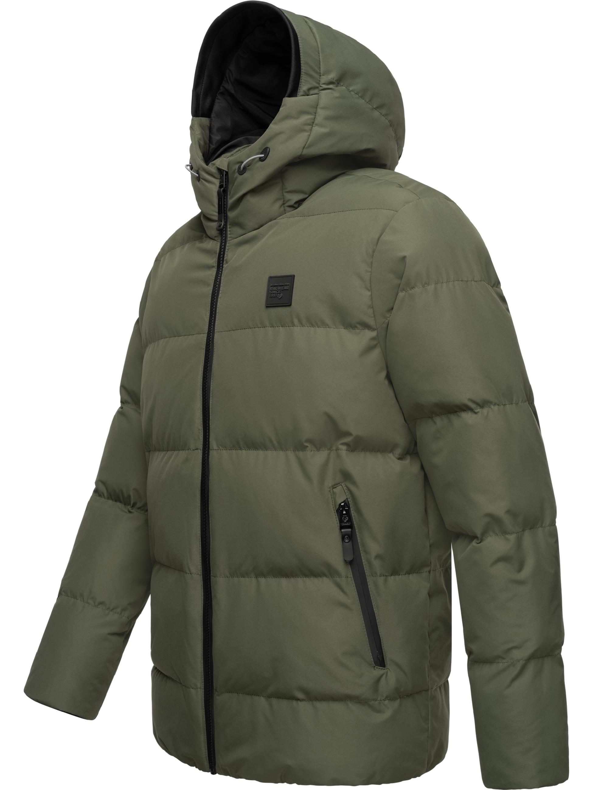 Warme Winter Steppjacke "Norg" Dark Olive