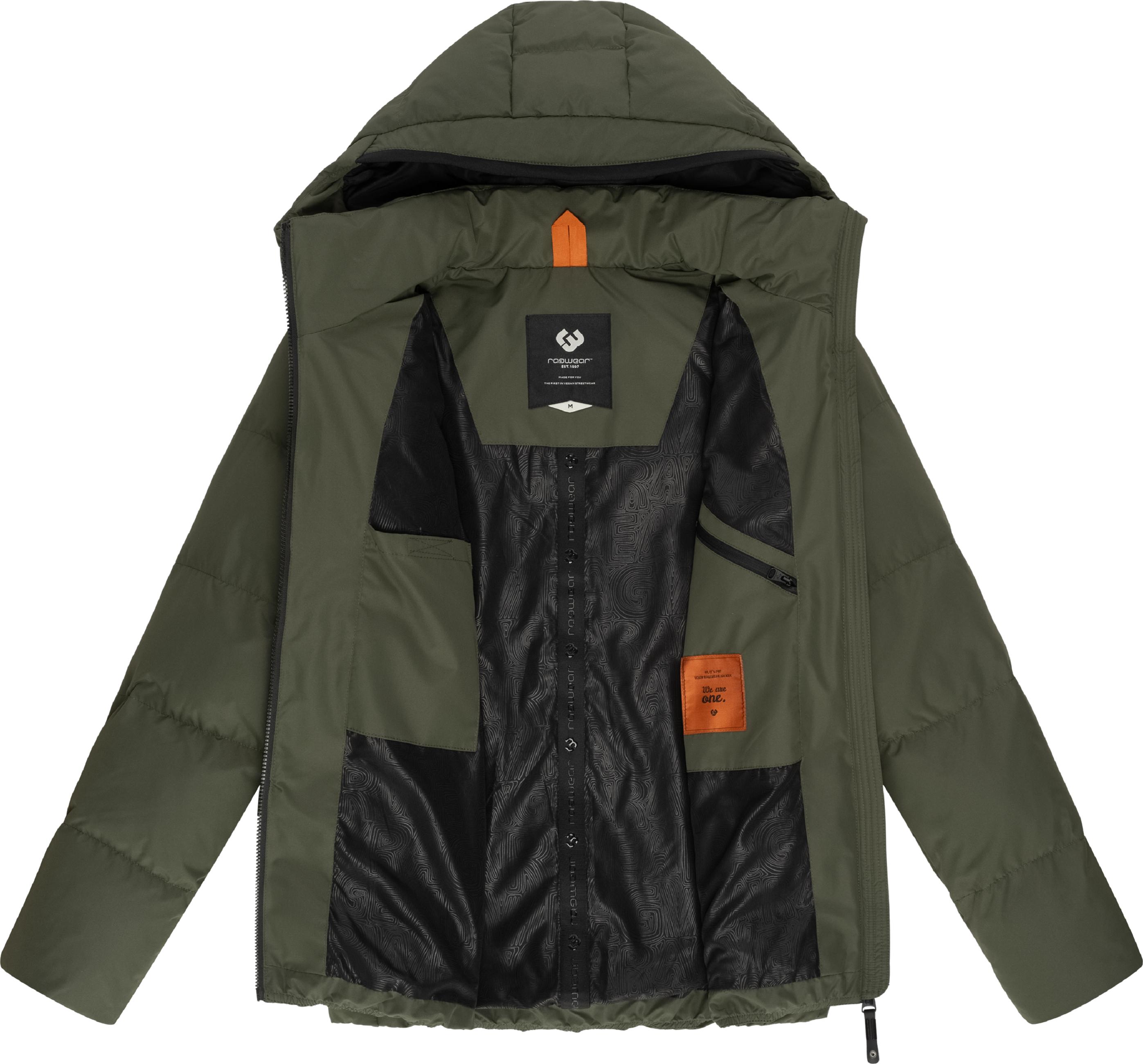 Warme Winter Steppjacke "Norg" Dark Olive