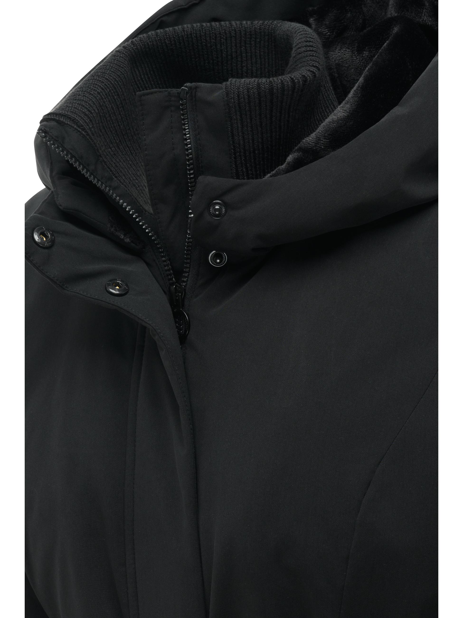 Winter Kurzmantel mit Taillengürtel "Northe Y" Black