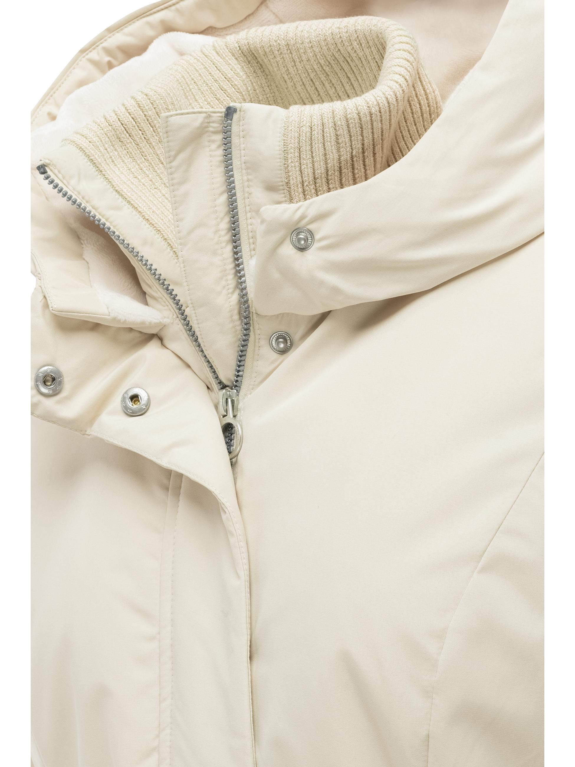 Winter Kurzmantel mit Taillengürtel "Northe Y" Ecru