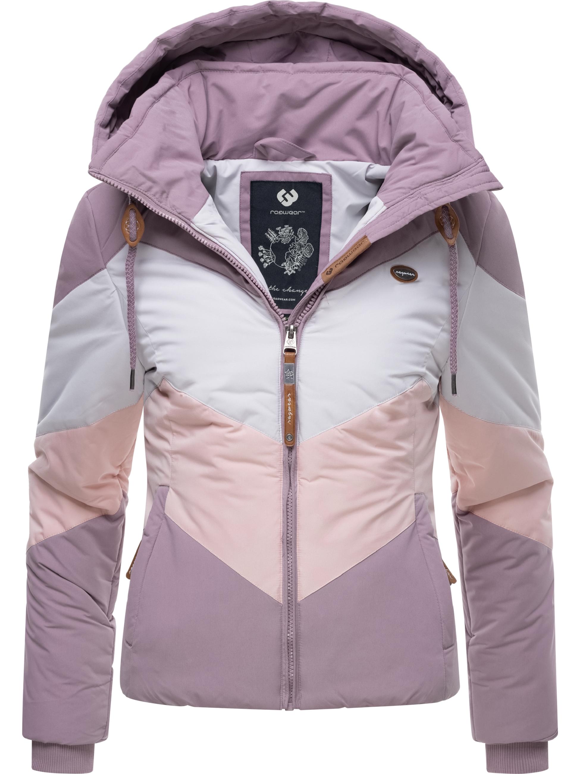 Winter Steppjacke Multicolor mit Kapuze "Novva Block" Lavender22