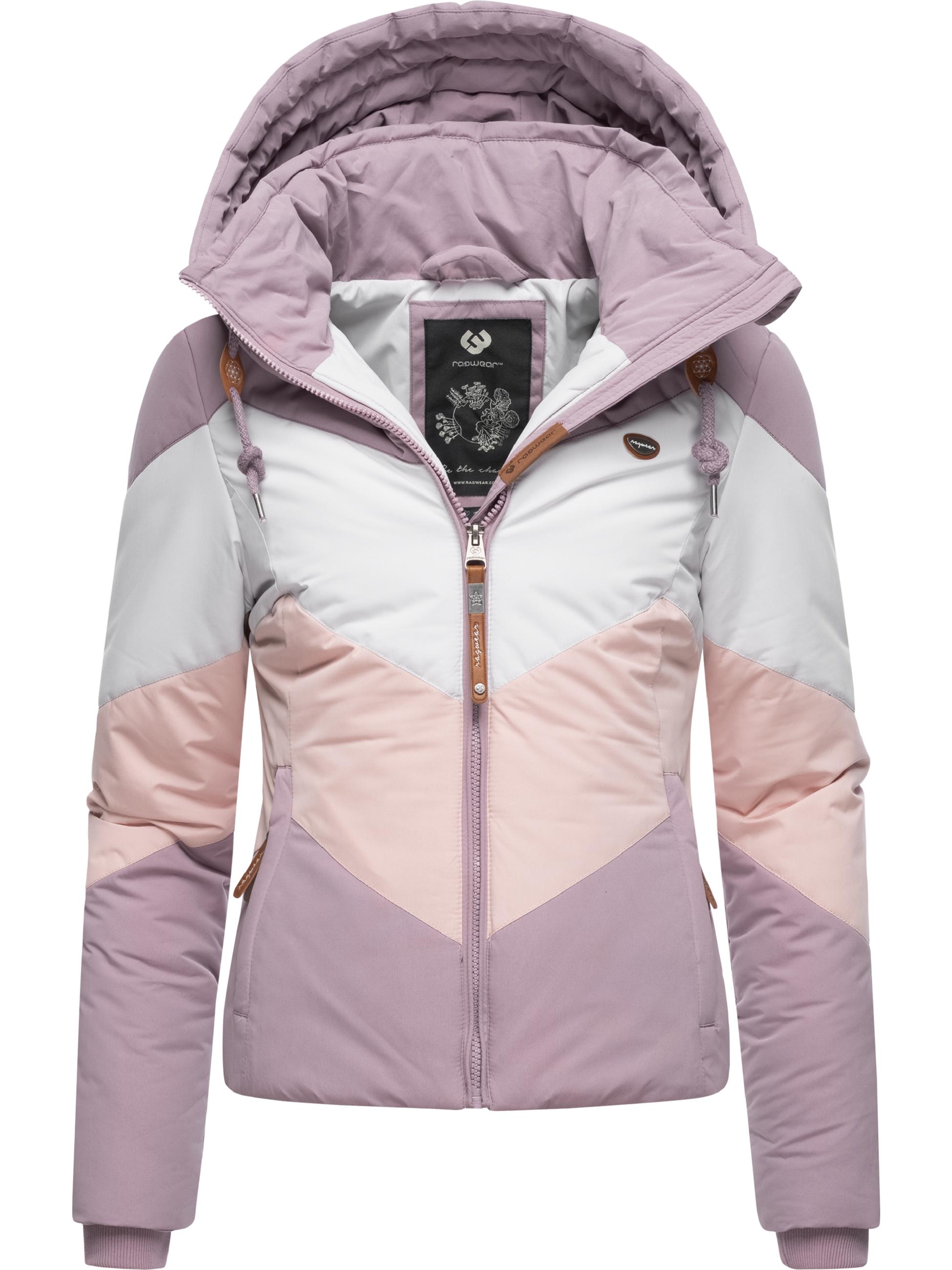 Winter Steppjacke Multicolor mit Kapuze "Novva Block" Lavender