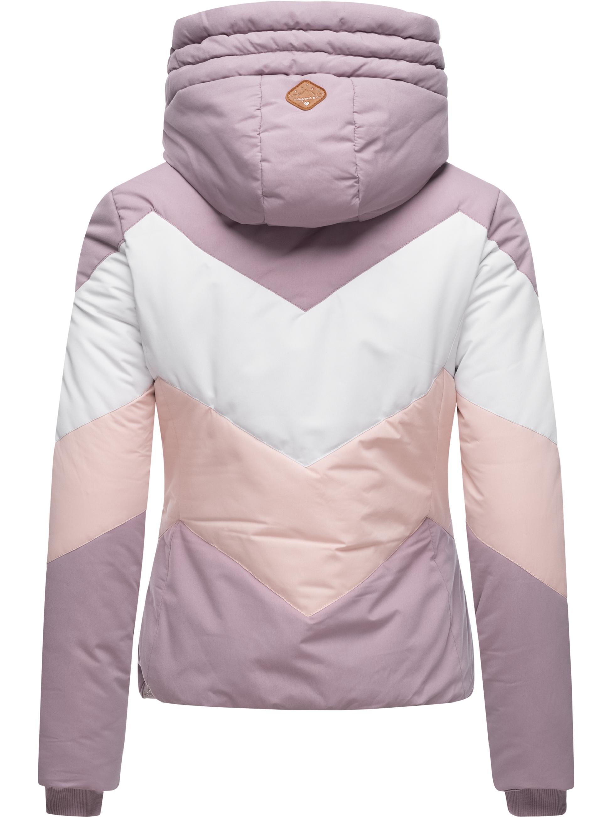 Winter Steppjacke Multicolor mit Kapuze "Novva Block" Lavender