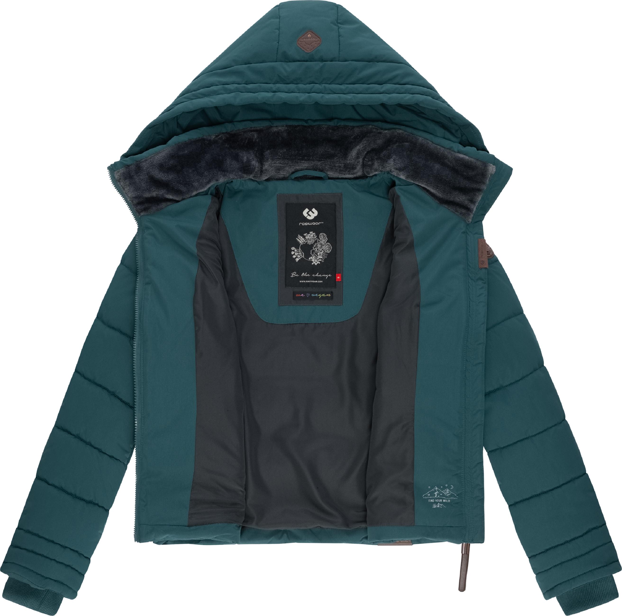 Winter Steppjacke mit Kapuze "Novva" Dark Green