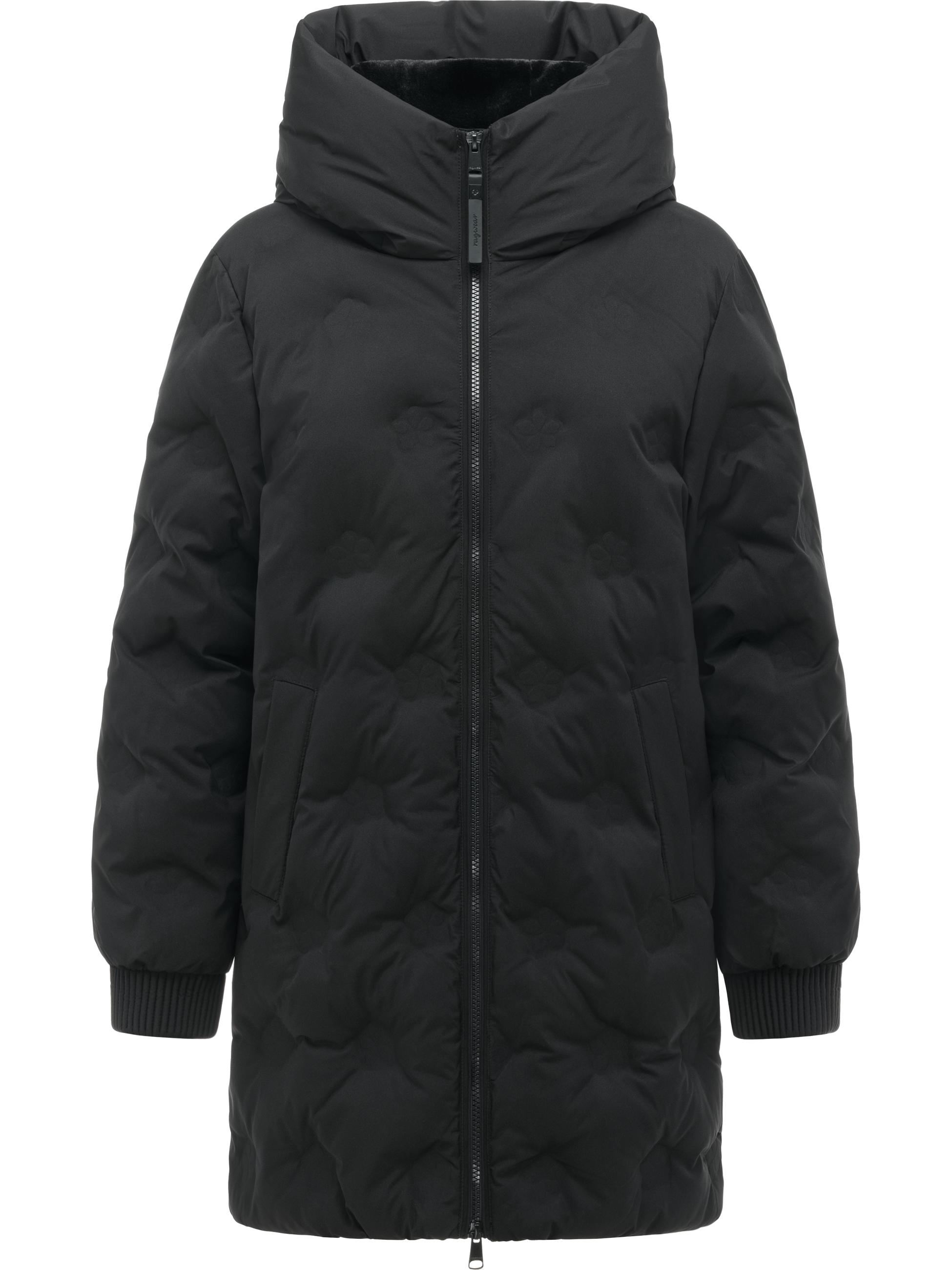 Winter Kurzmantel "Noxie Embossed Y" Black