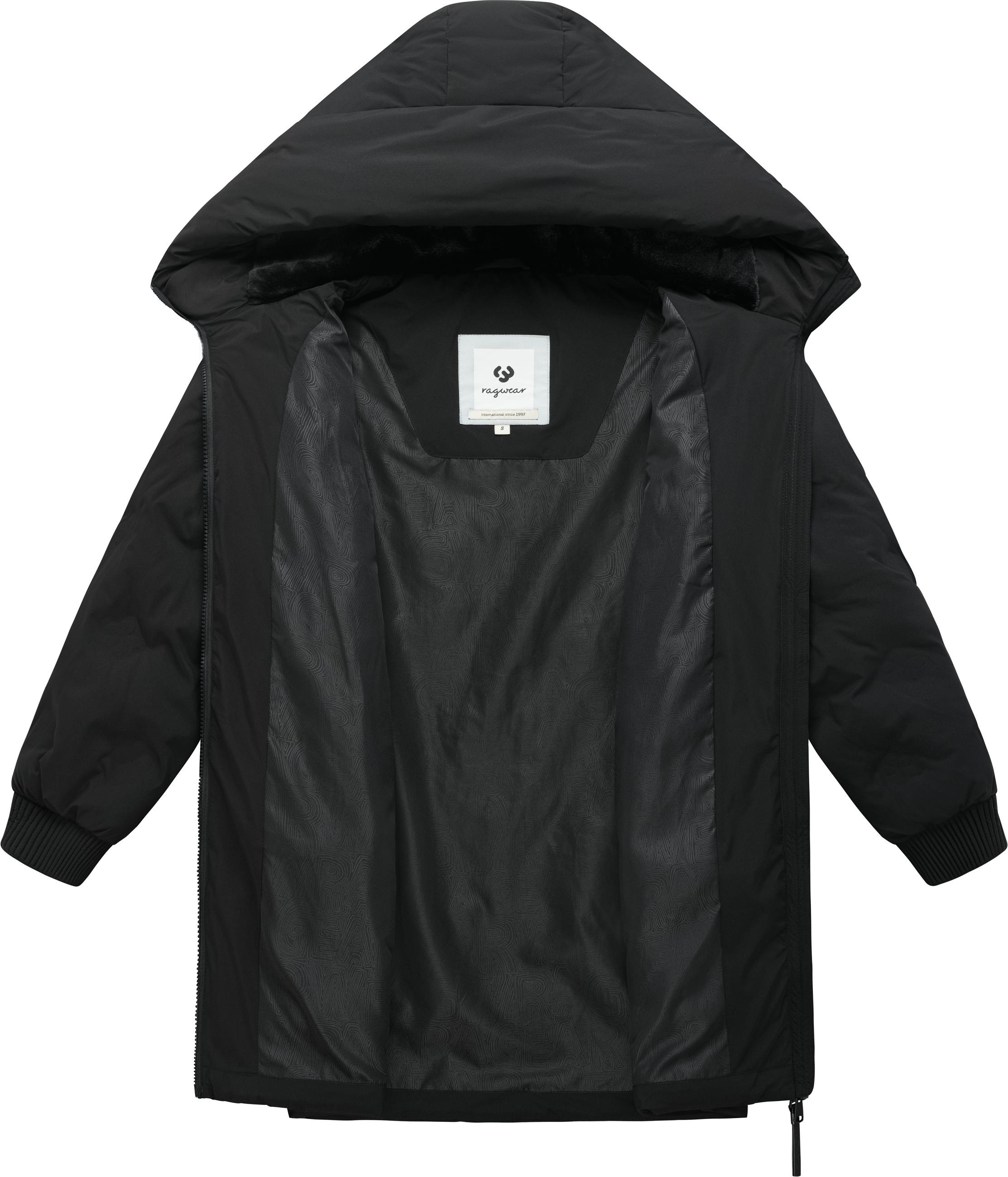 Winter Kurzmantel "Noxie Embossed Y" Black