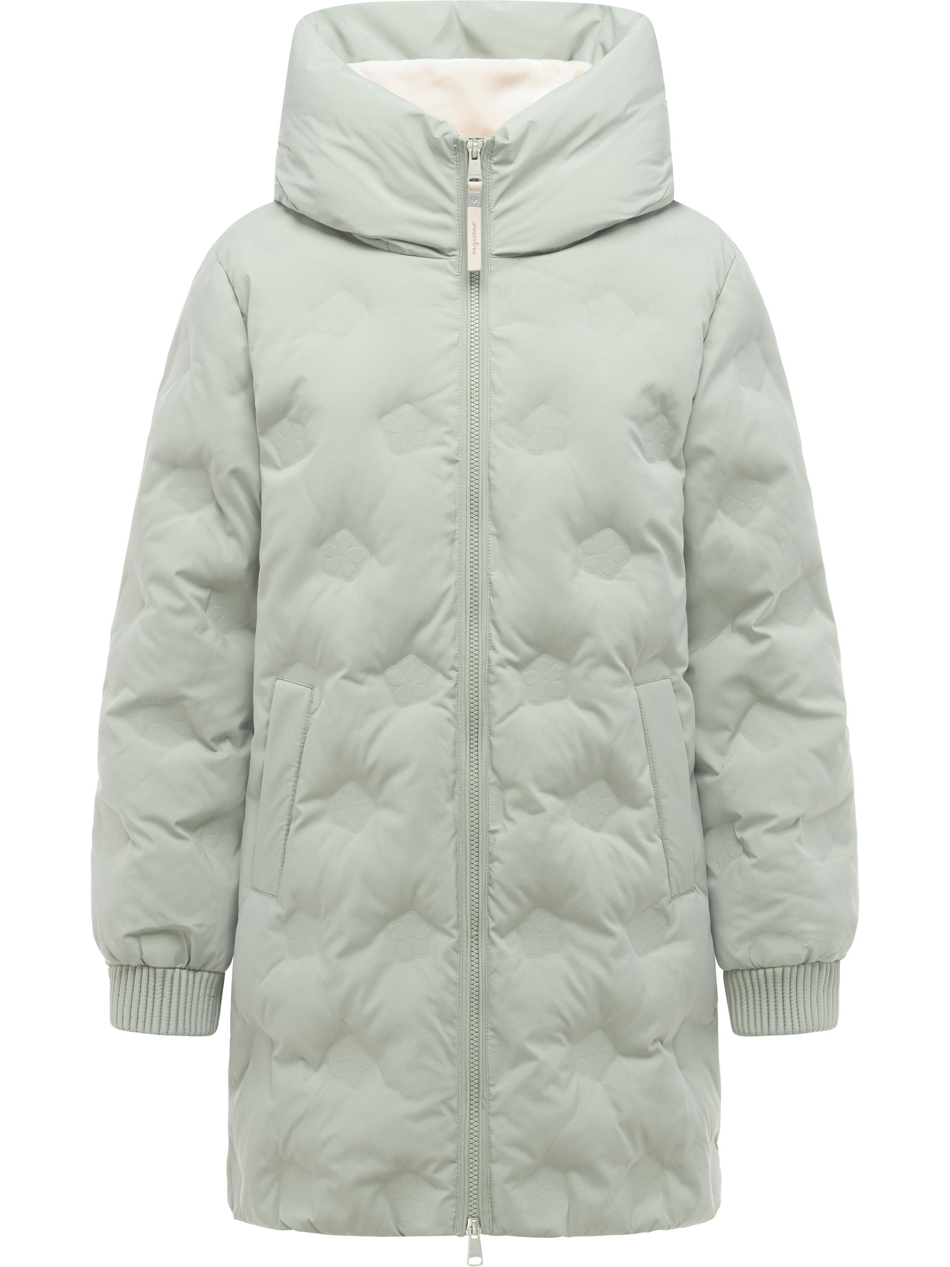 Winter Kurzmantel "Noxie Embossed Y" Dusty Green