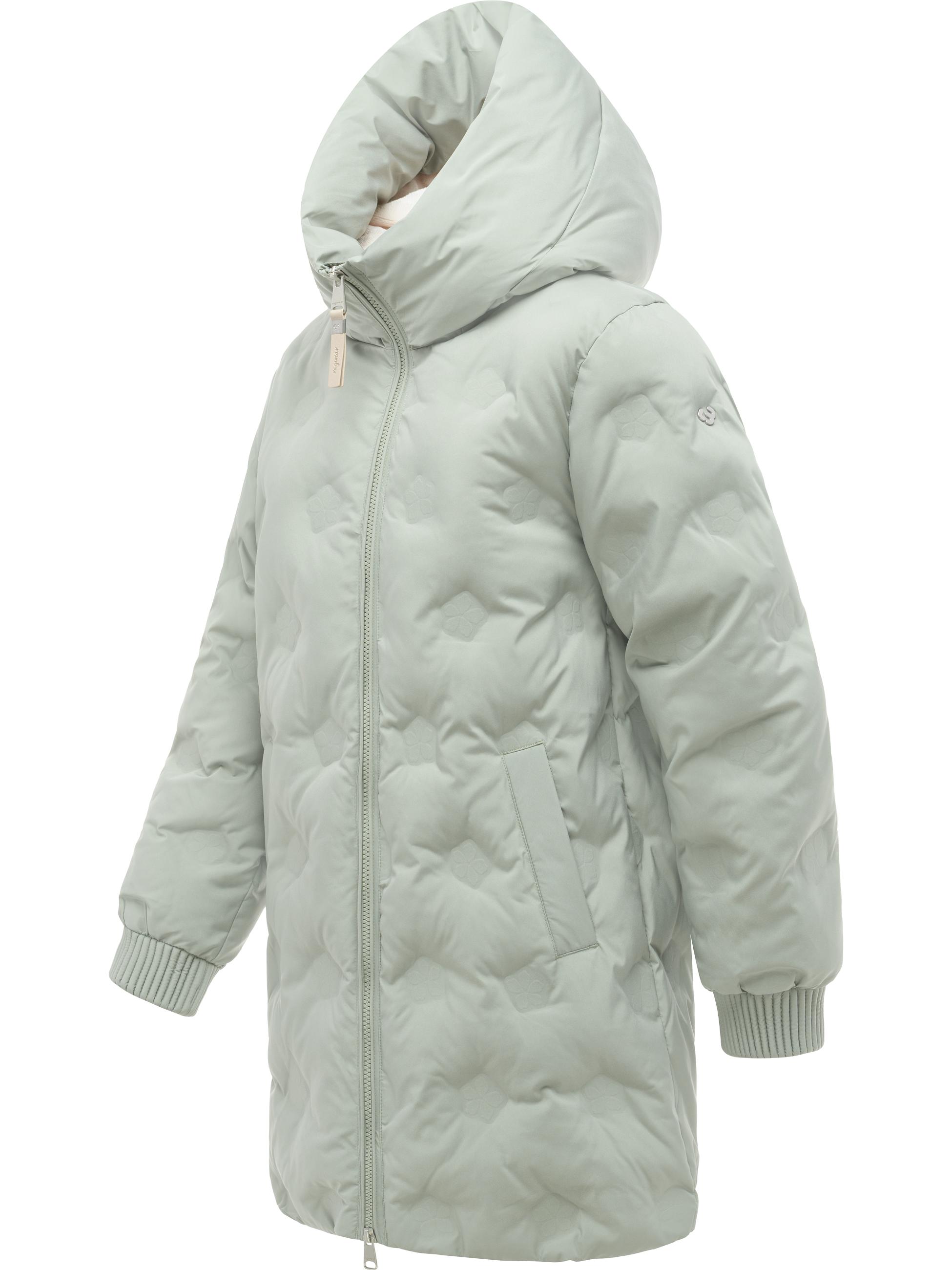 Winter Kurzmantel "Noxie Embossed Y" Dusty Green