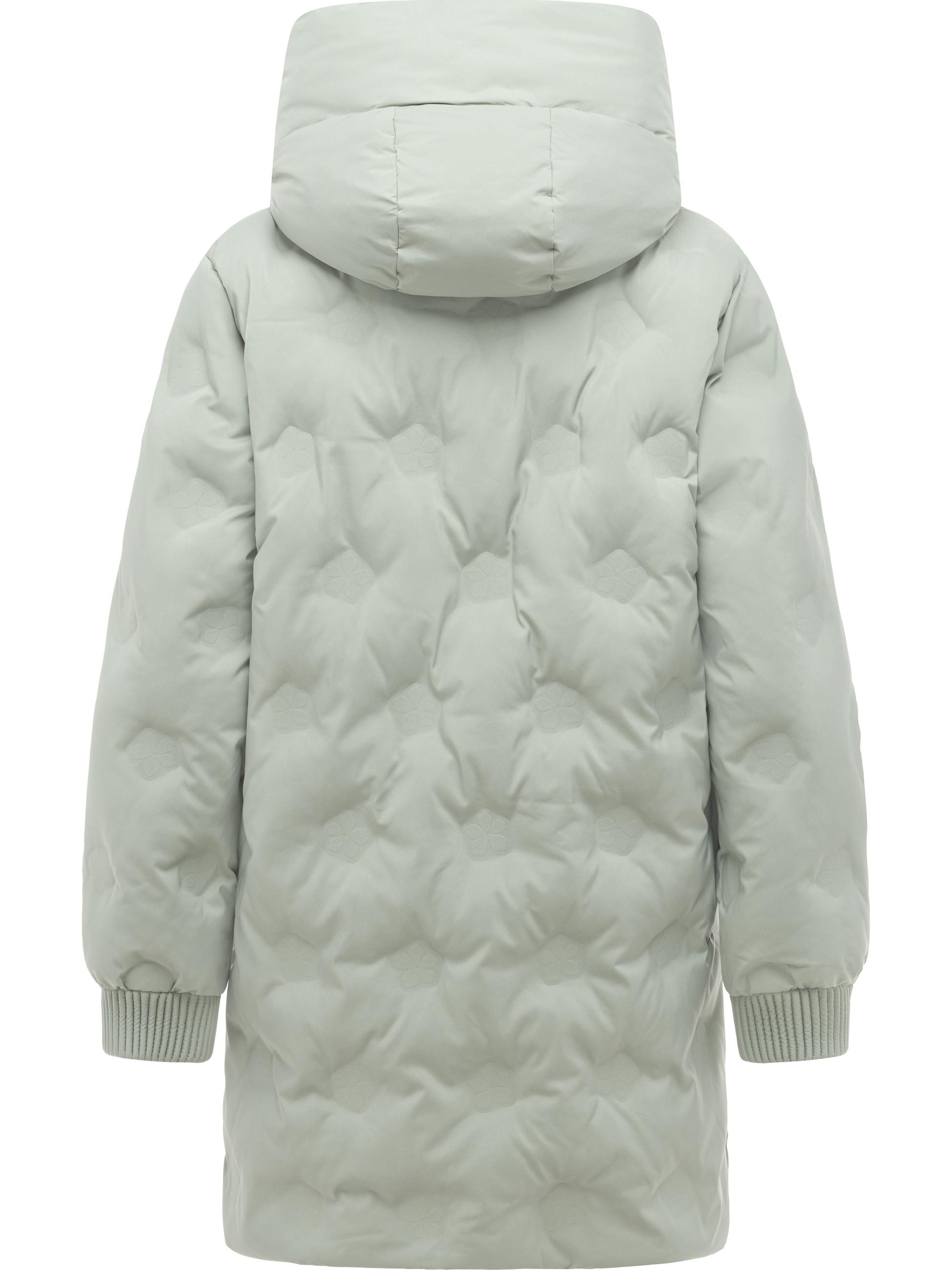 Winter Kurzmantel "Noxie Embossed Y" Dusty Green
