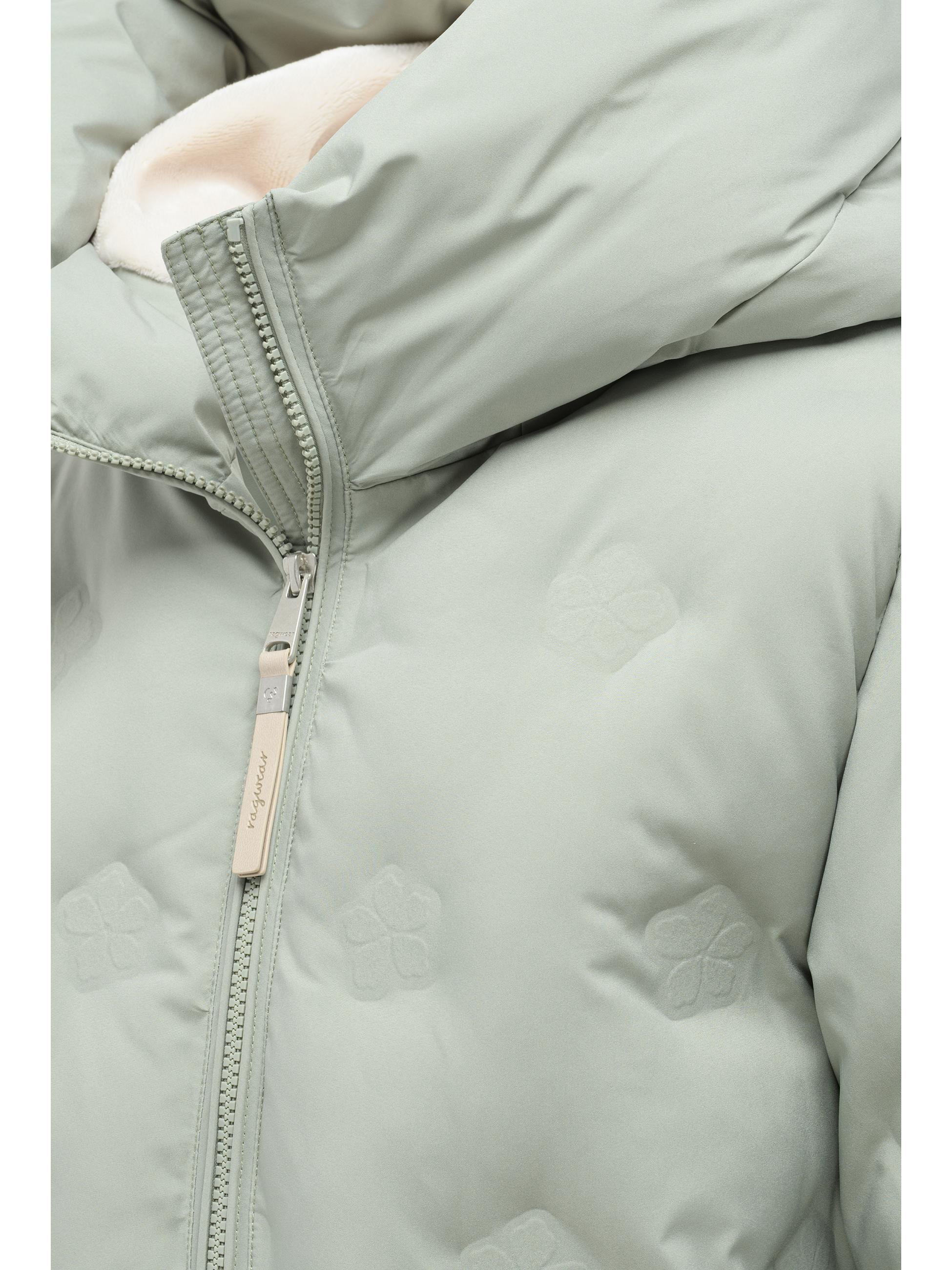 Winter Kurzmantel "Noxie Embossed Y" Dusty Green