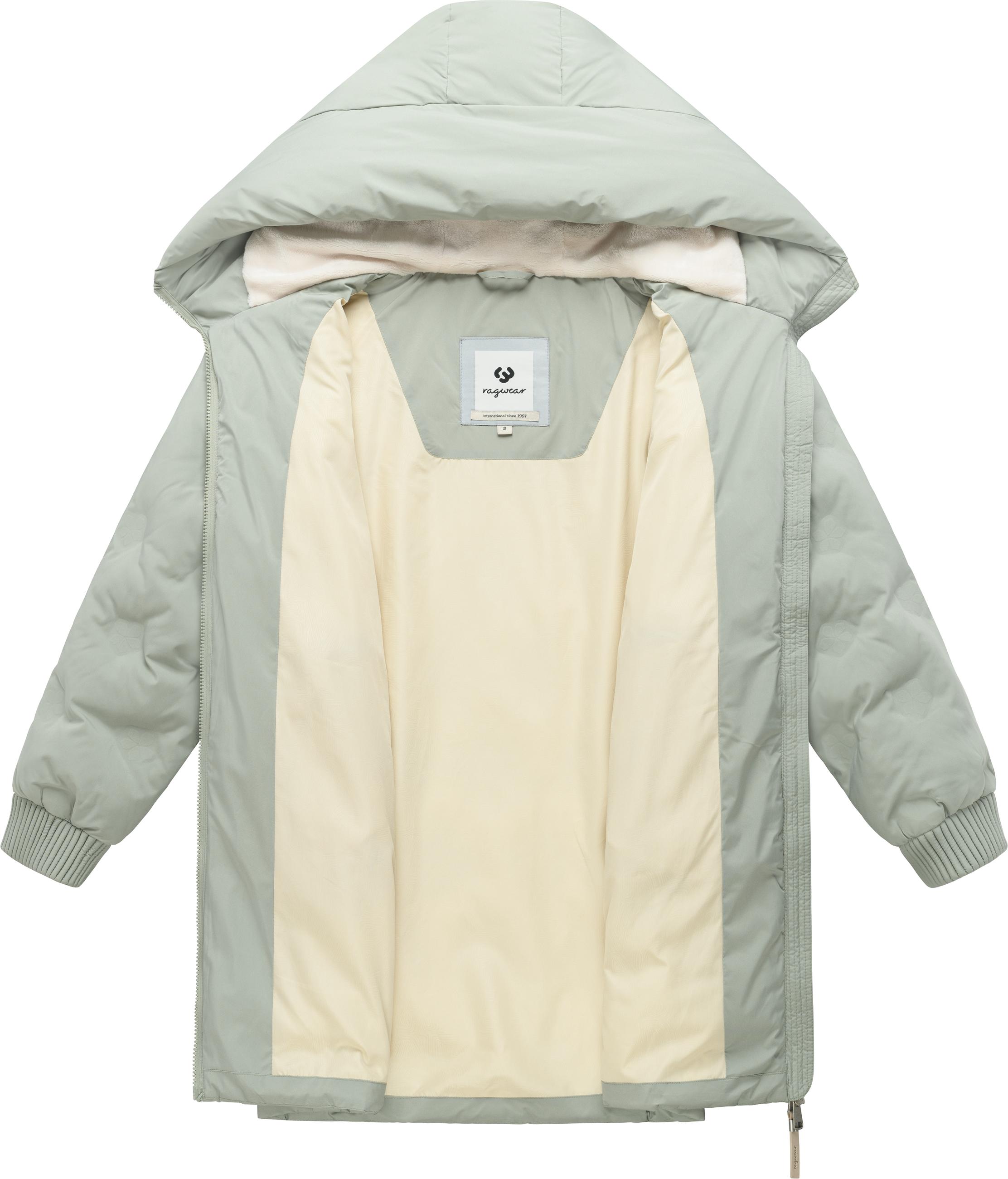 Winter Kurzmantel "Noxie Embossed Y" Dusty Green