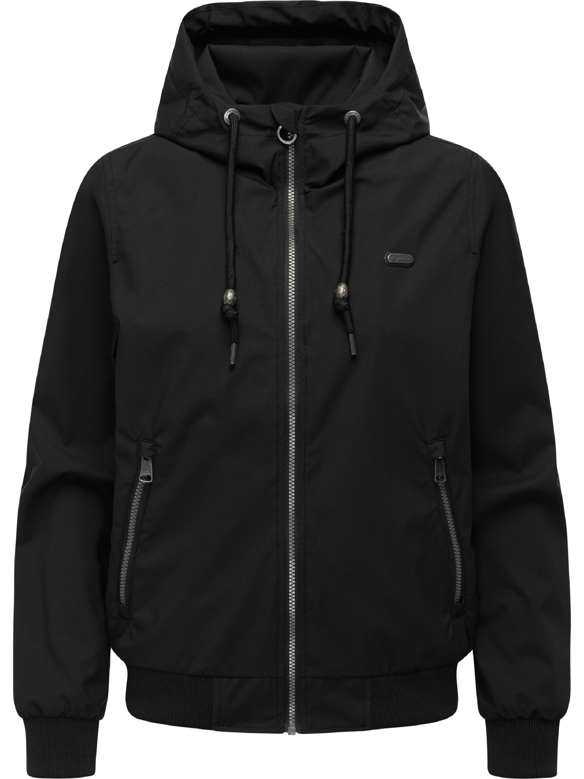 Lässige Übergangsjacke mit Kapuze "Nuggeta Summer YOUMODO" Black