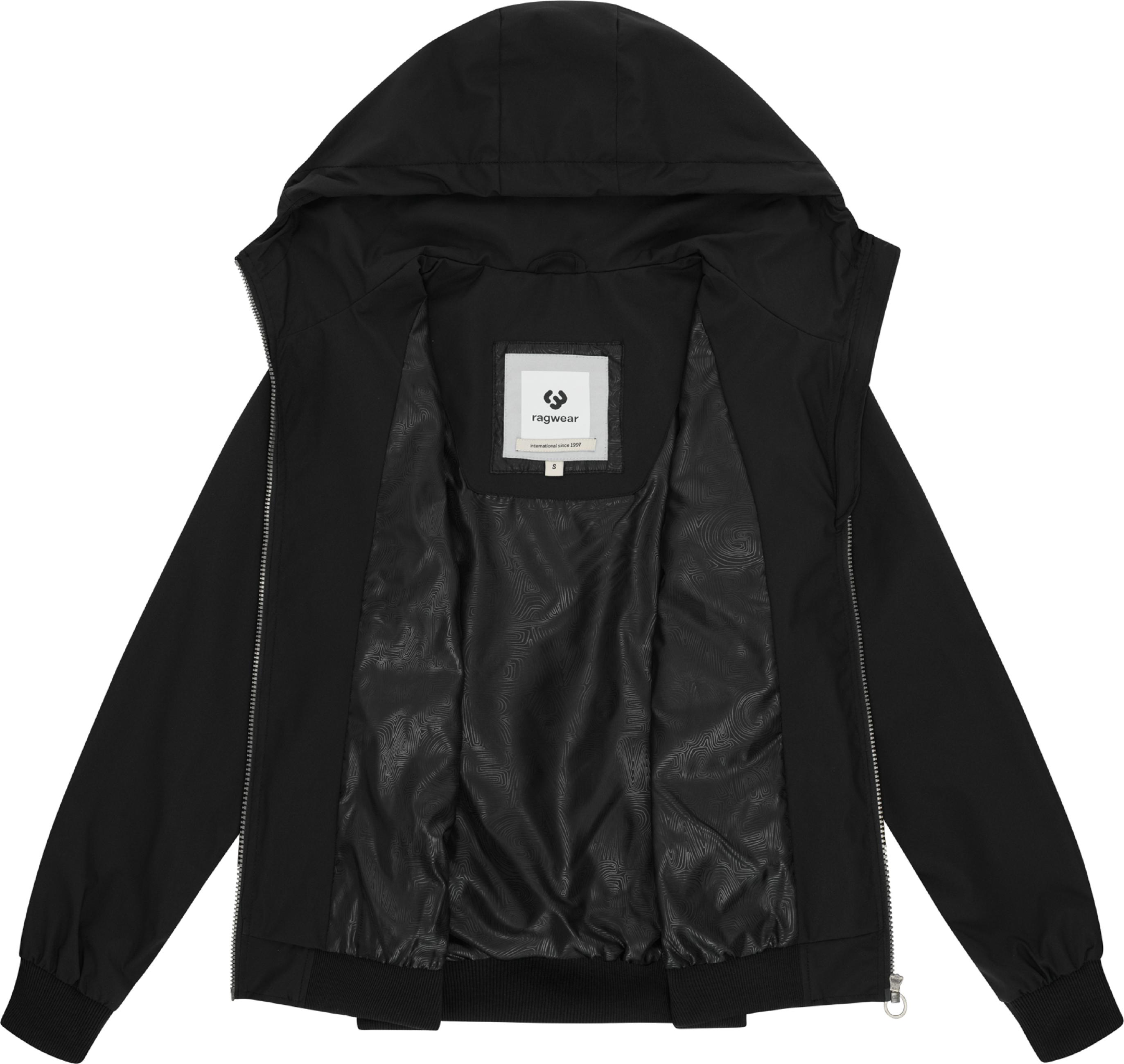 Lässige Übergangsjacke mit Kapuze "Nuggeta Summer YOUMODO" Black