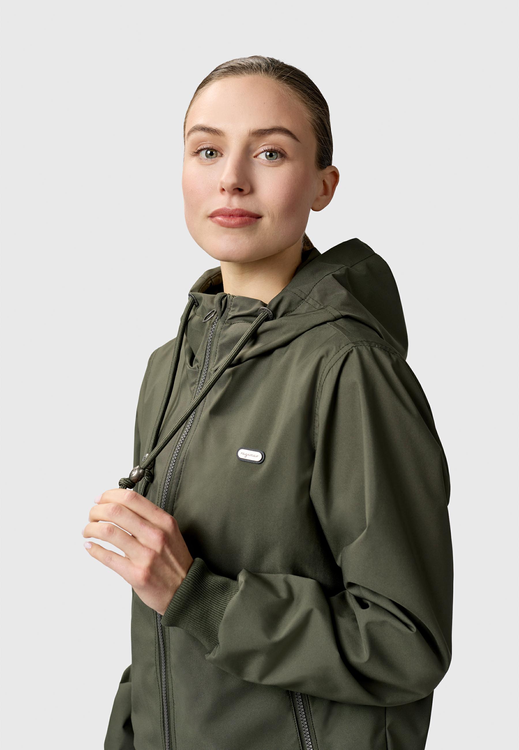 Lässige Übergangsjacke mit Kapuze "Nuggeta Summer YOUMODO" Dark Olive