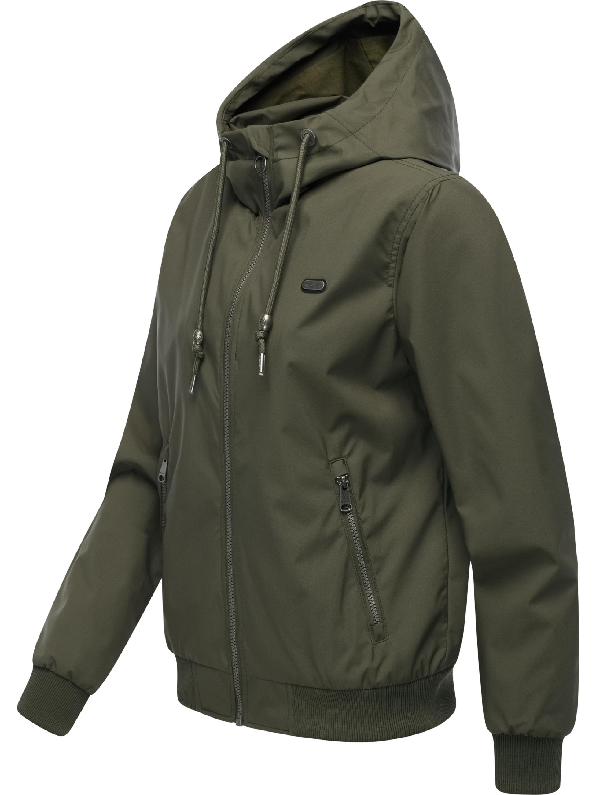 Lässige Übergangsjacke mit Kapuze "Nuggeta Summer YOUMODO" Dark Olive