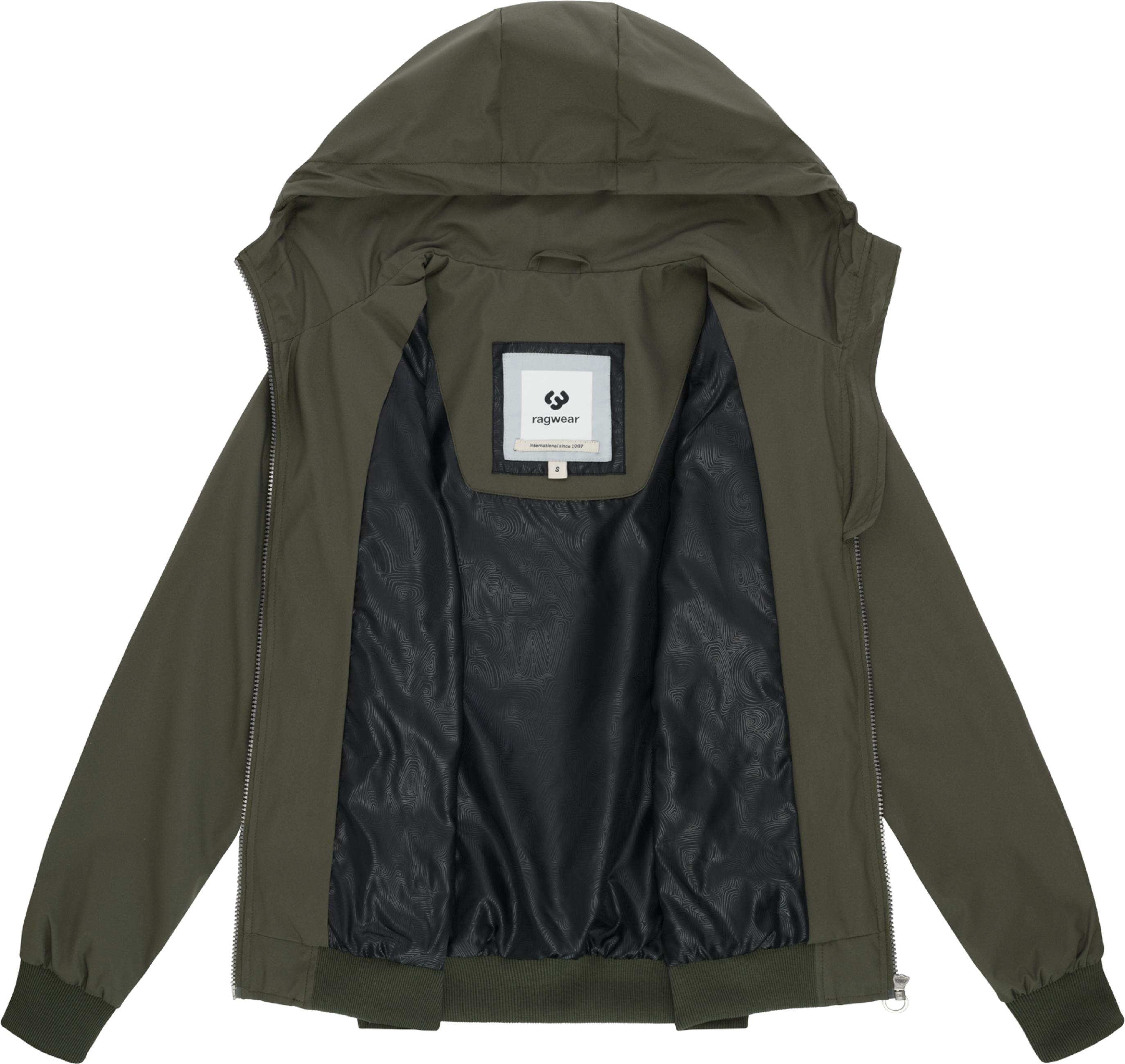 Lässige Übergangsjacke mit Kapuze "Nuggeta Summer YOUMODO" Dark Olive