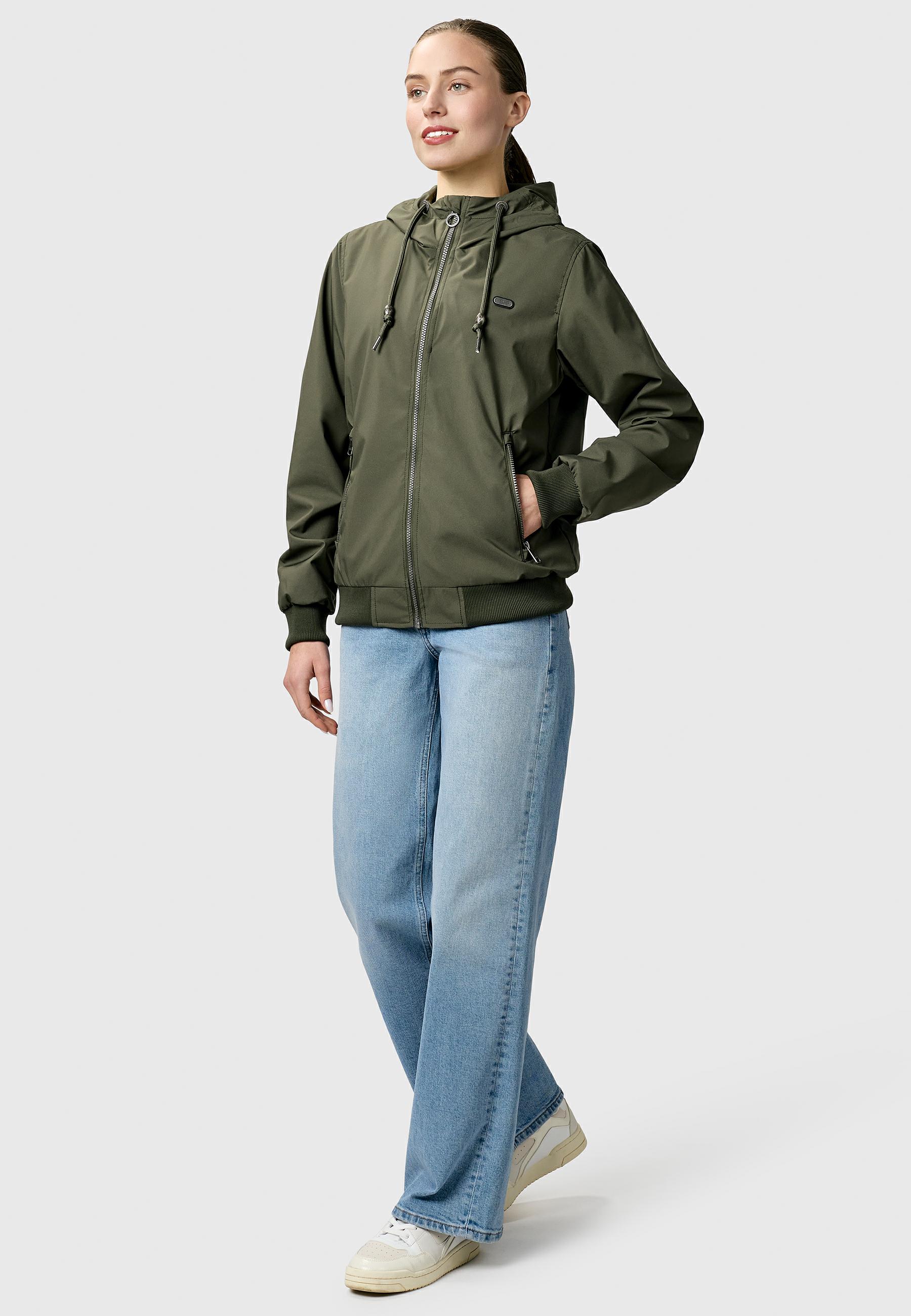 Lässige Übergangsjacke mit Kapuze "Nuggeta Summer YOUMODO" Dark Olive