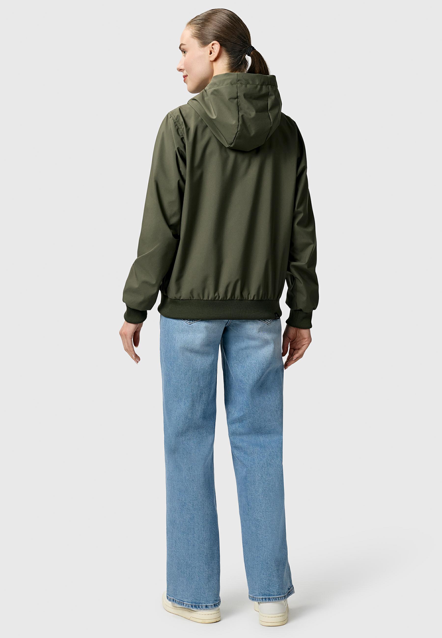 Lässige Übergangsjacke mit Kapuze "Nuggeta Summer YOUMODO" Dark Olive