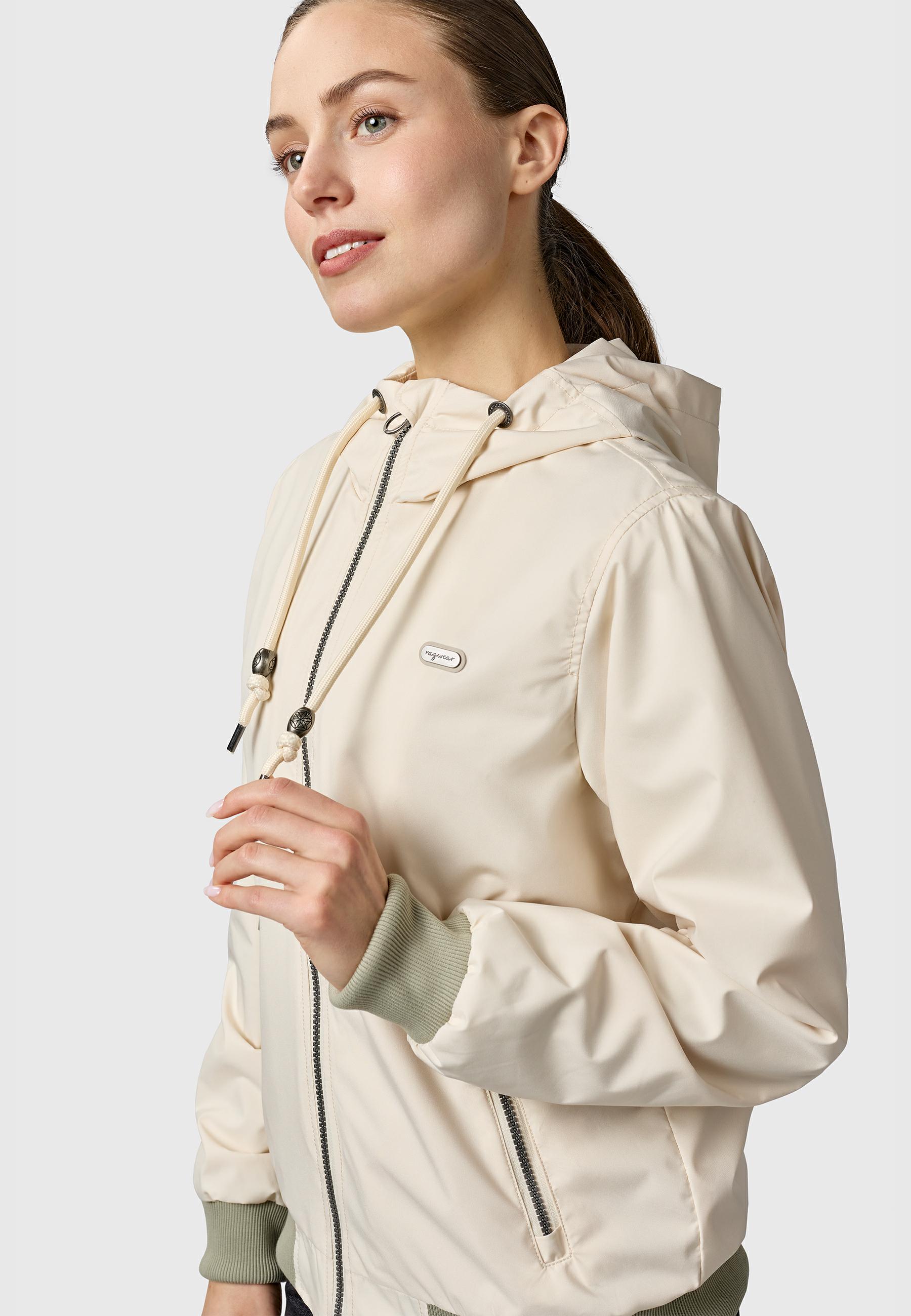 Lässige Übergangsjacke mit Kapuze "Nuggeta Summer YOUMODO" Ecru