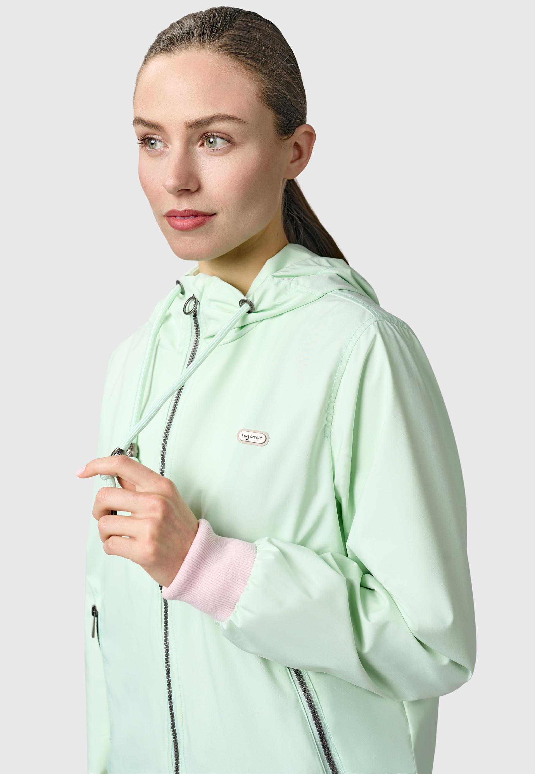 Lässige Übergangsjacke mit Kapuze "Nuggeta Summer YOUMODO" Mint