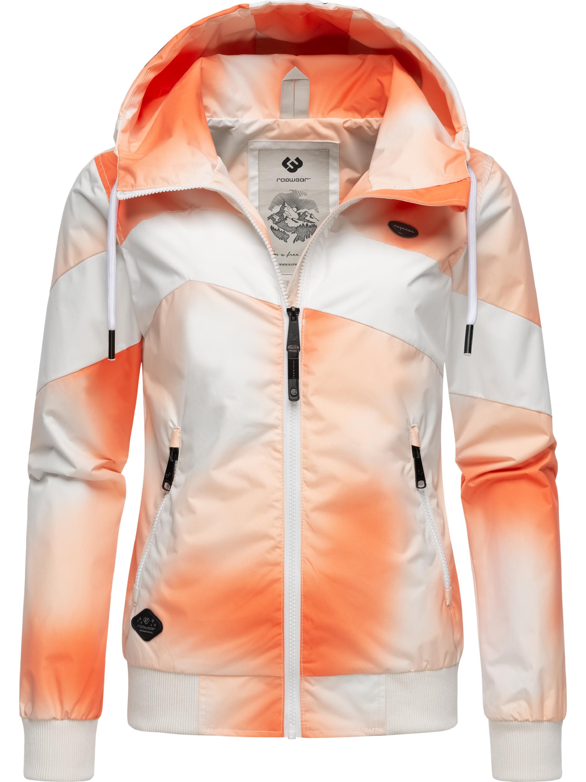 Leichte Übergangsjacke mit Kapuze "Nuggie Block Ombre Intl." Orange24