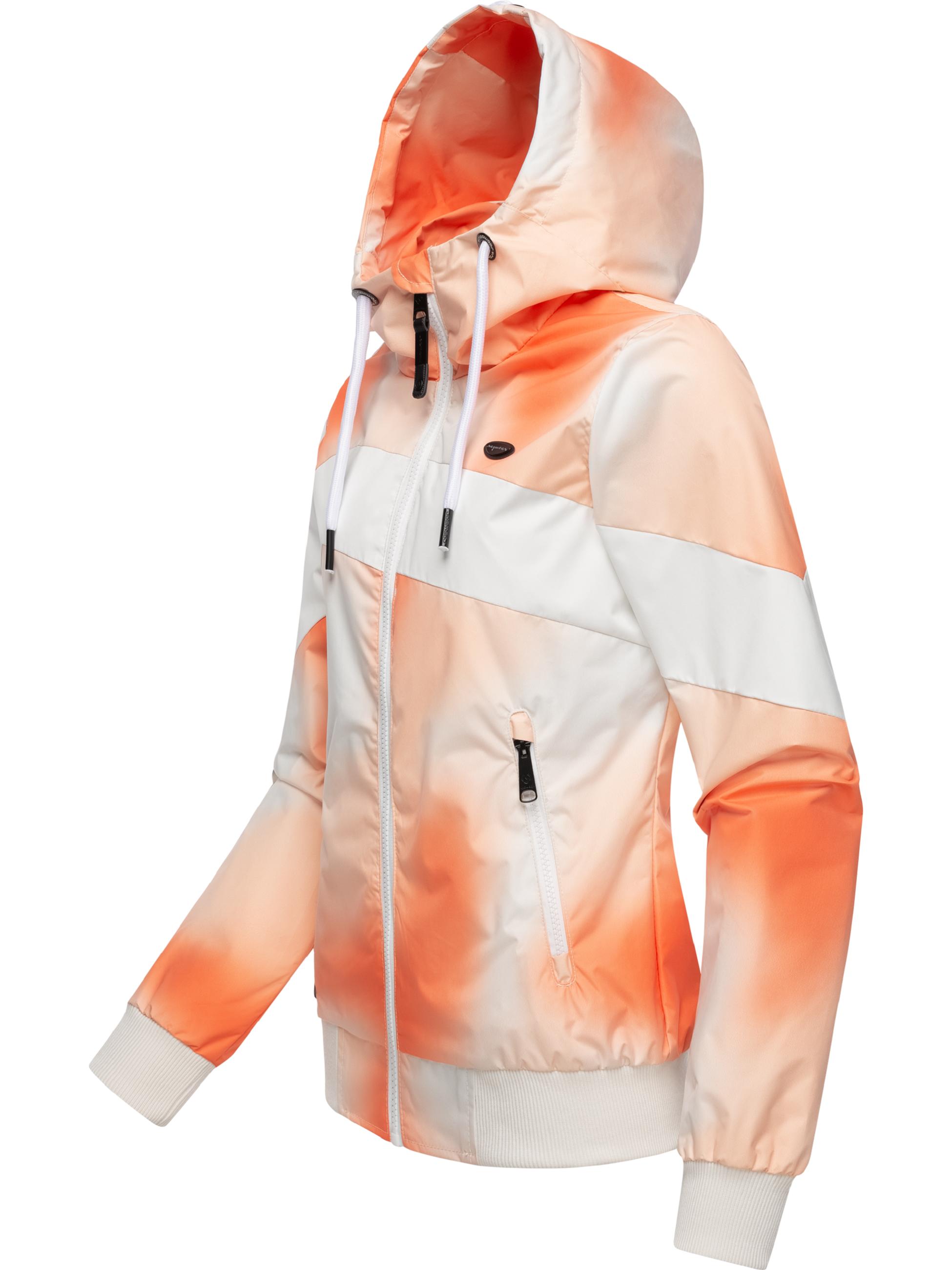 Leichte Übergangsjacke mit Kapuze "Nuggie Block Ombre Intl." Orange24