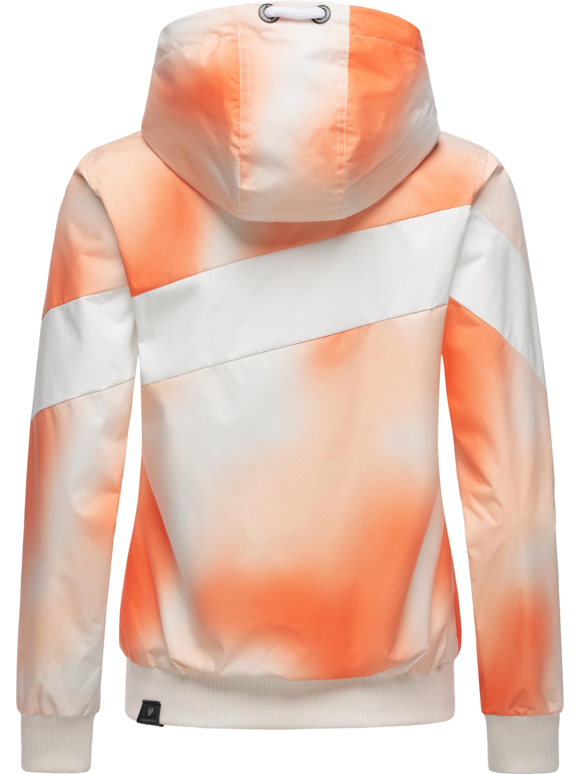 Leichte wasserdichte Übergangsjacke mit Kapuze "Nuggie Block Ombre Intl." Orange24