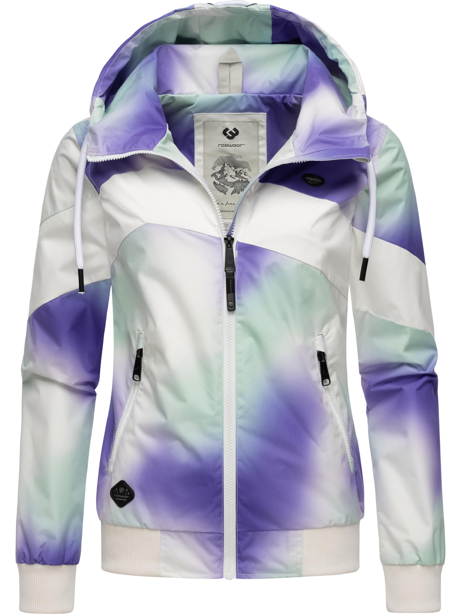 Leichte Übergangsjacke mit Kapuze "Nuggie Block Ombre Intl." Web Blue24