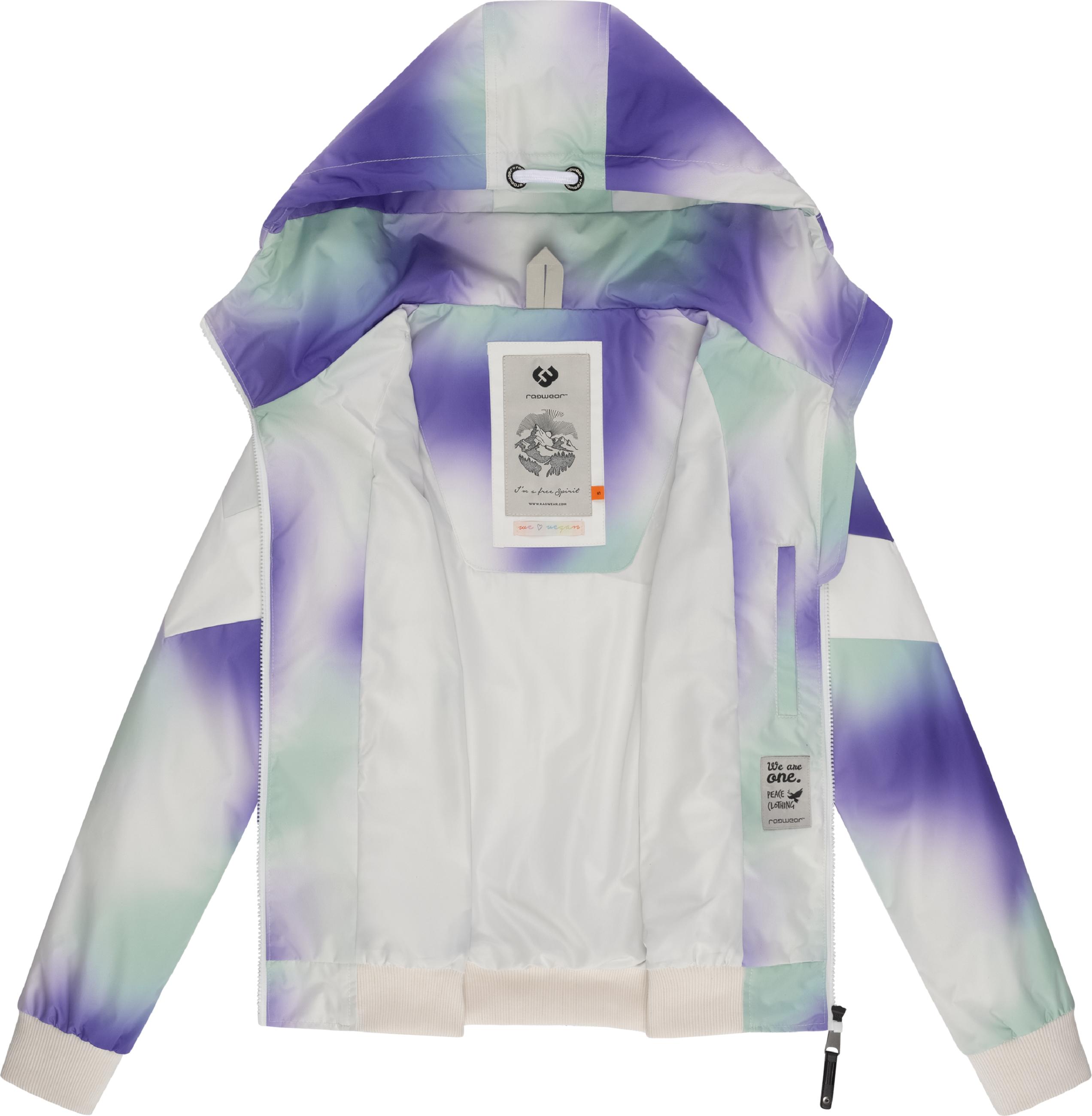 Leichte Übergangsjacke mit Kapuze "Nuggie Block Ombre Intl." Web Blue24