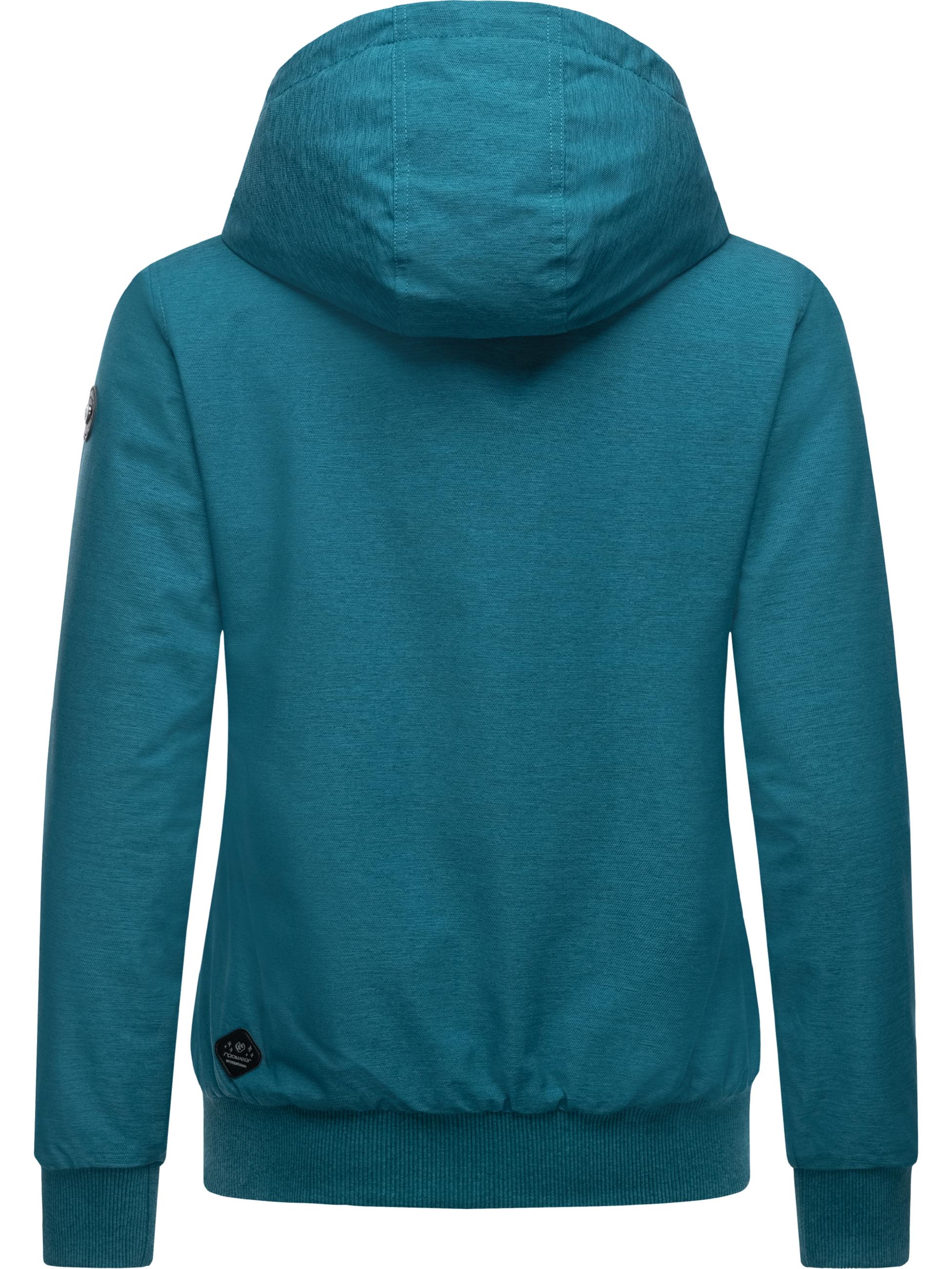 Winterjacke mit Kapuze "Nuggie Melange" Deep Ocean