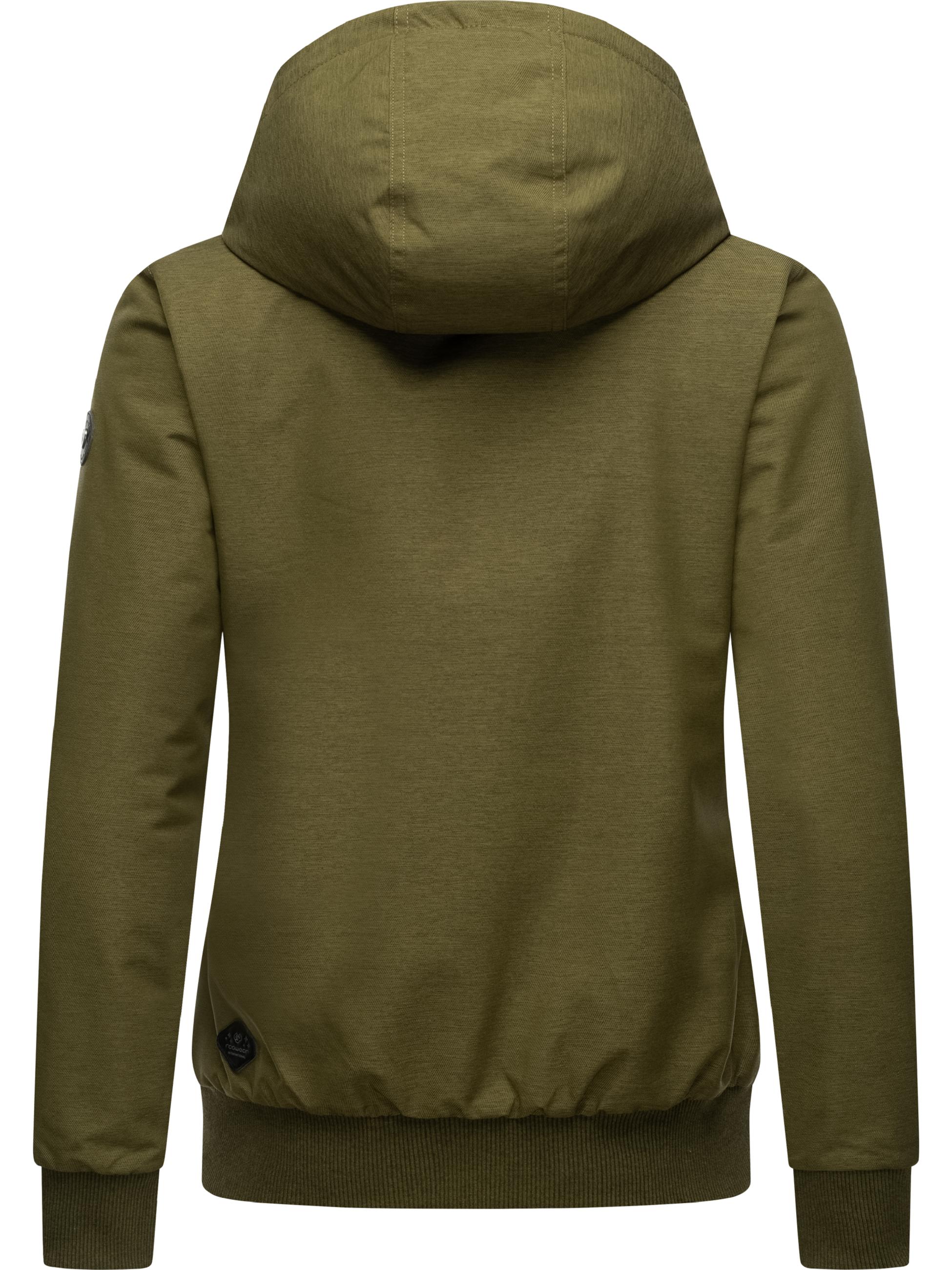 Winterjacke mit Kapuze "Nuggie Melange" Light Olive