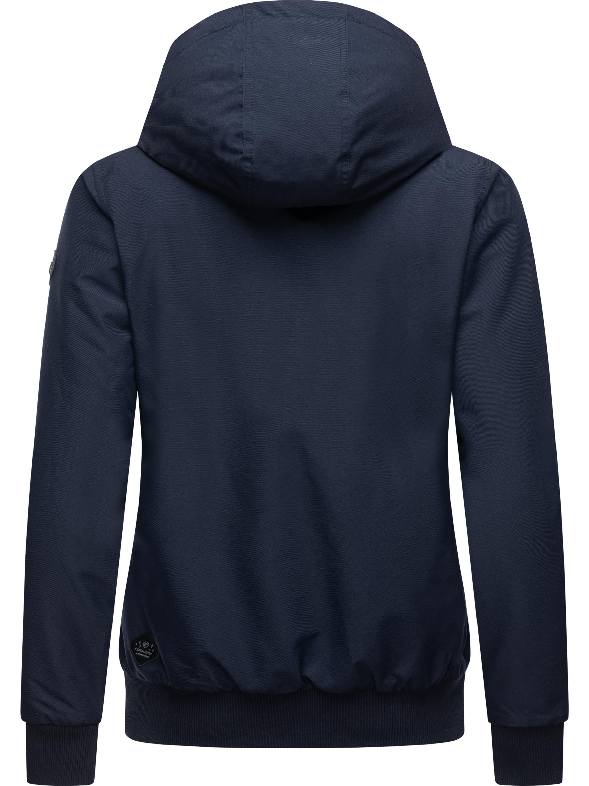 Winterjacke mit Kapuze "Nuggie Melange" Navy