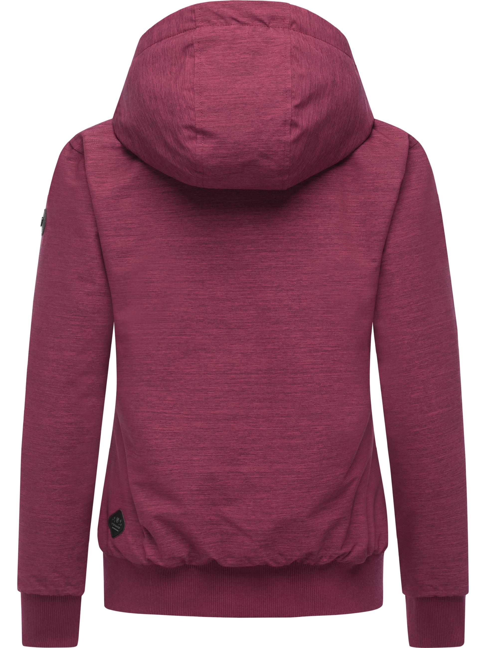 Wasserdichte Winterjacke mit Kapuze "Nuggie Melange" Wine25