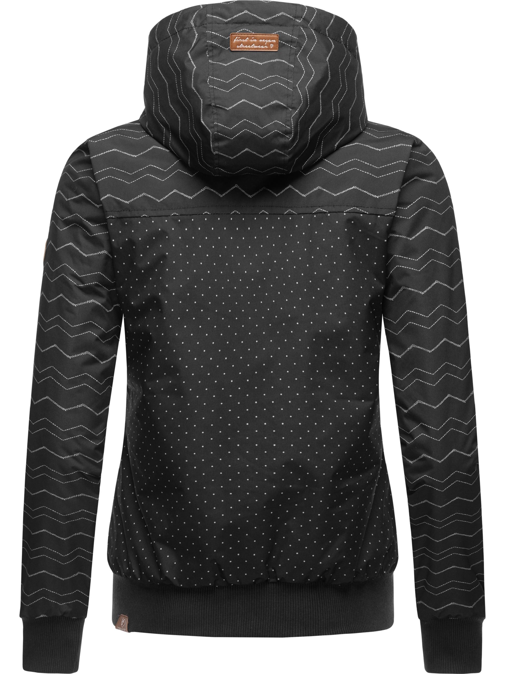 Winterjacke mit Kapuze "Nuggie Zig Zag Intl." Black22