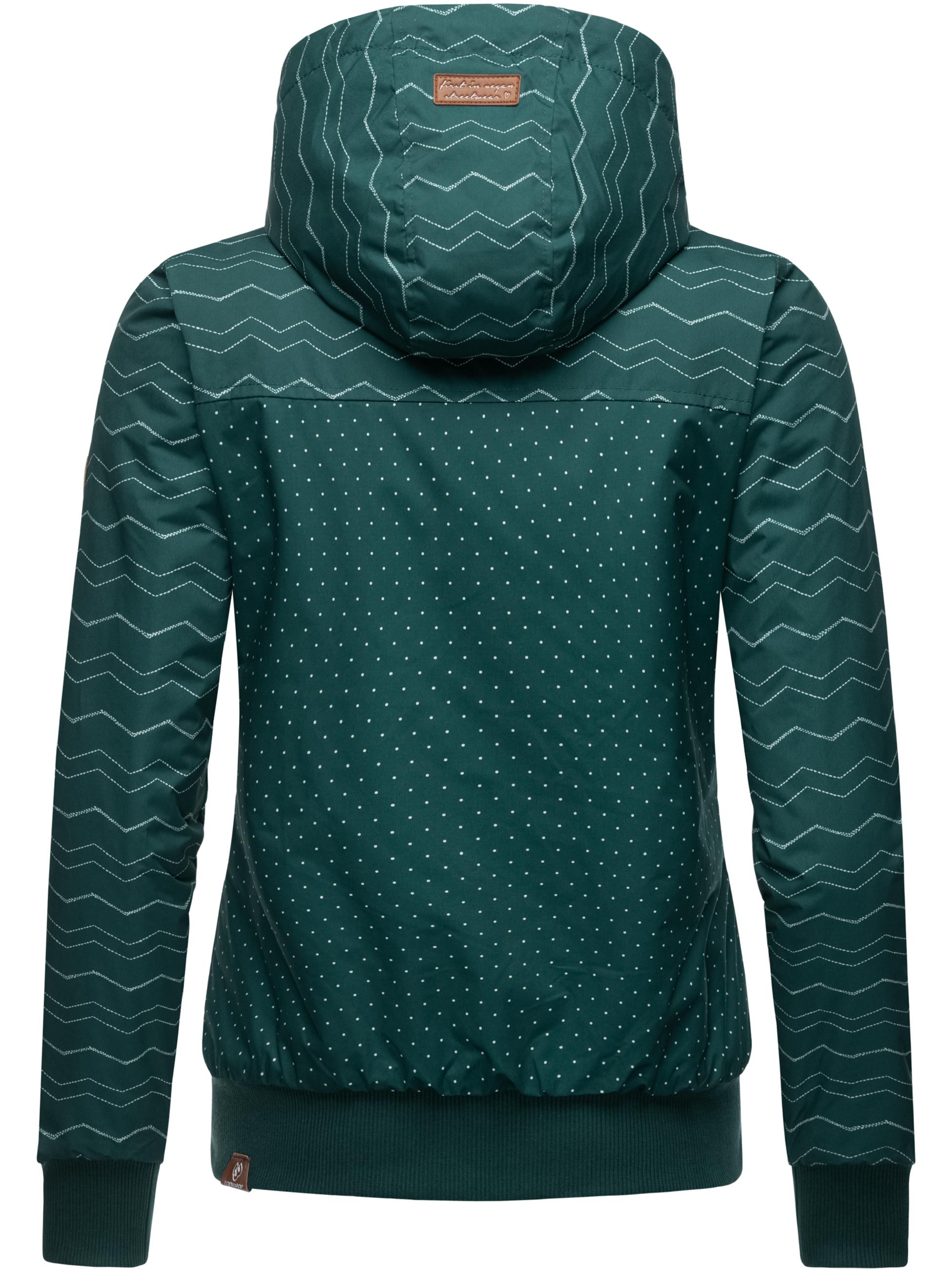 wasserdichte Winterjacke mit Kapuze "Nuggie Zig Zag Intl." Dark Green22