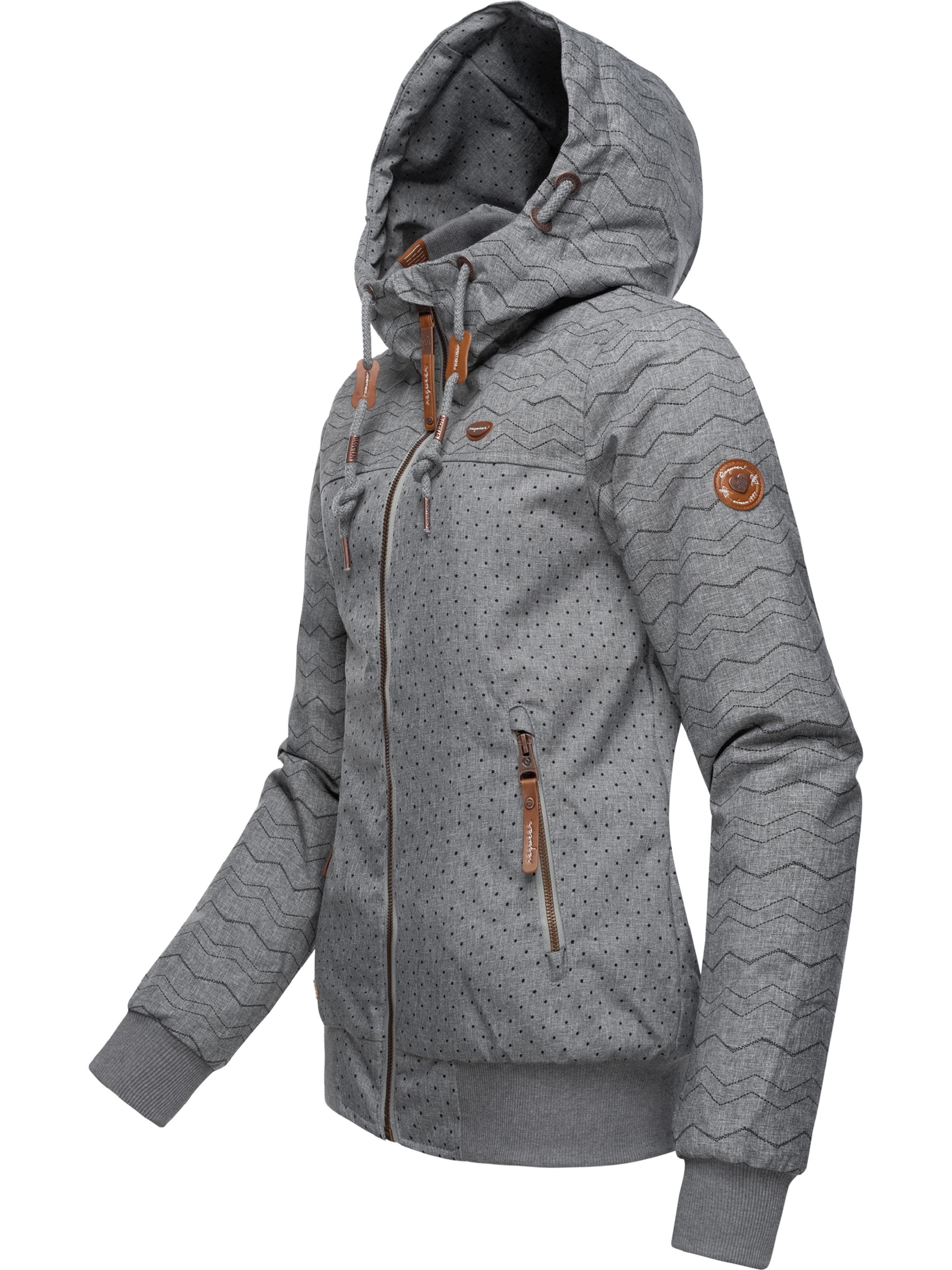 Winterjacke mit Kapuze "Nuggie Zig Zag Intl." Grey22