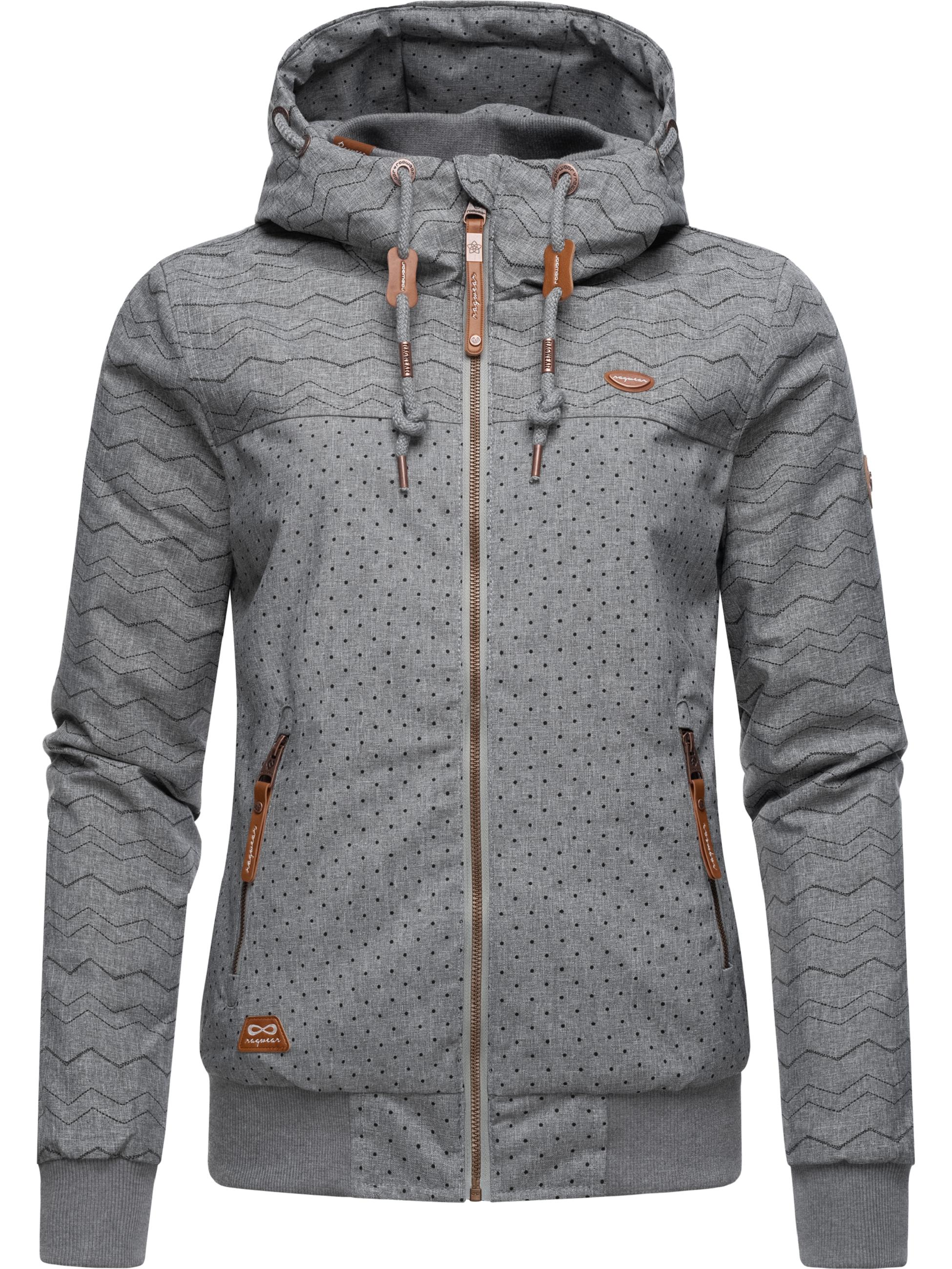 Winterjacke mit Kapuze "Nuggie Zig Zag Intl." Grey22