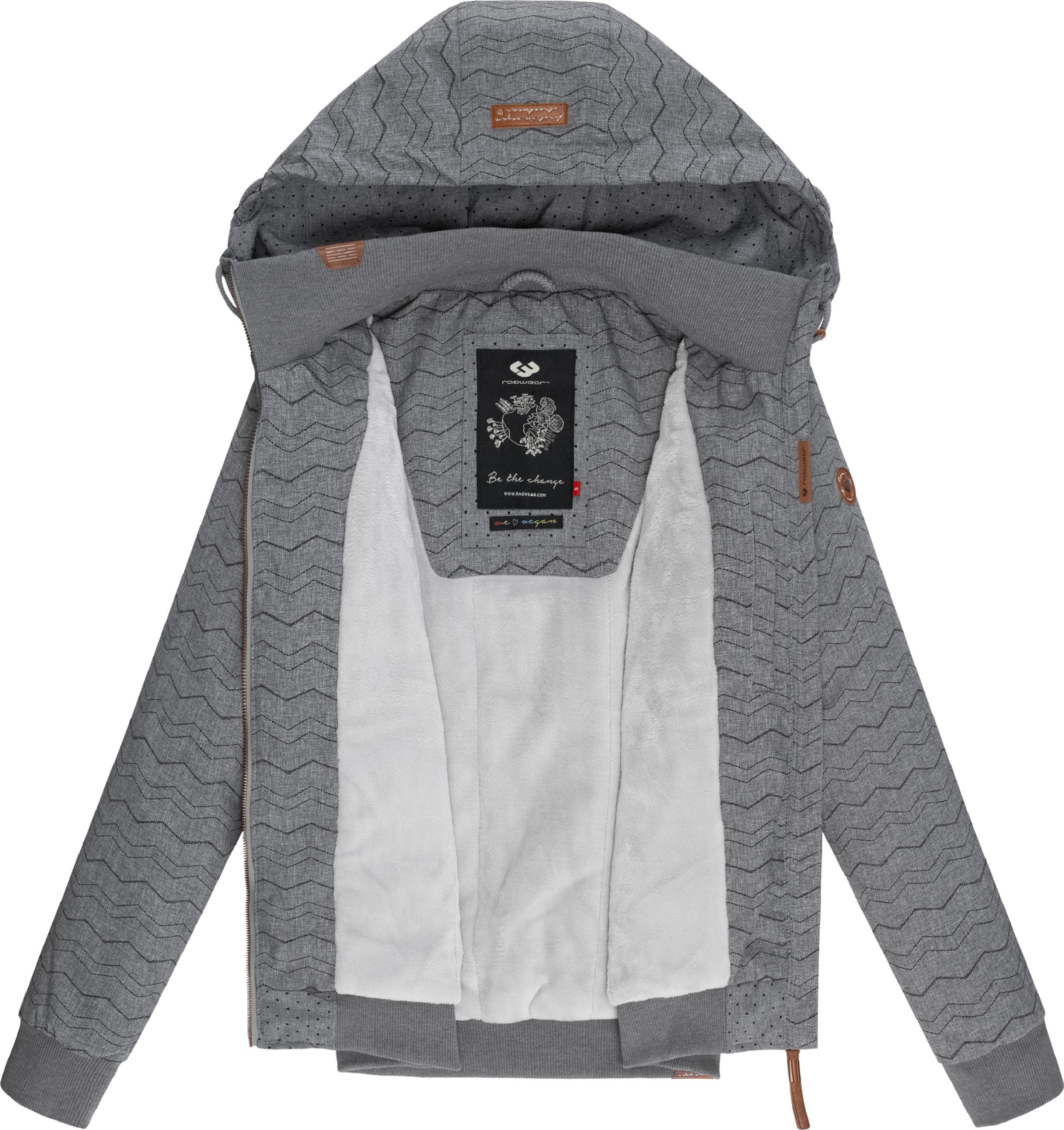 Winterjacke mit Kapuze "Nuggie Zig Zag Intl." Grey22