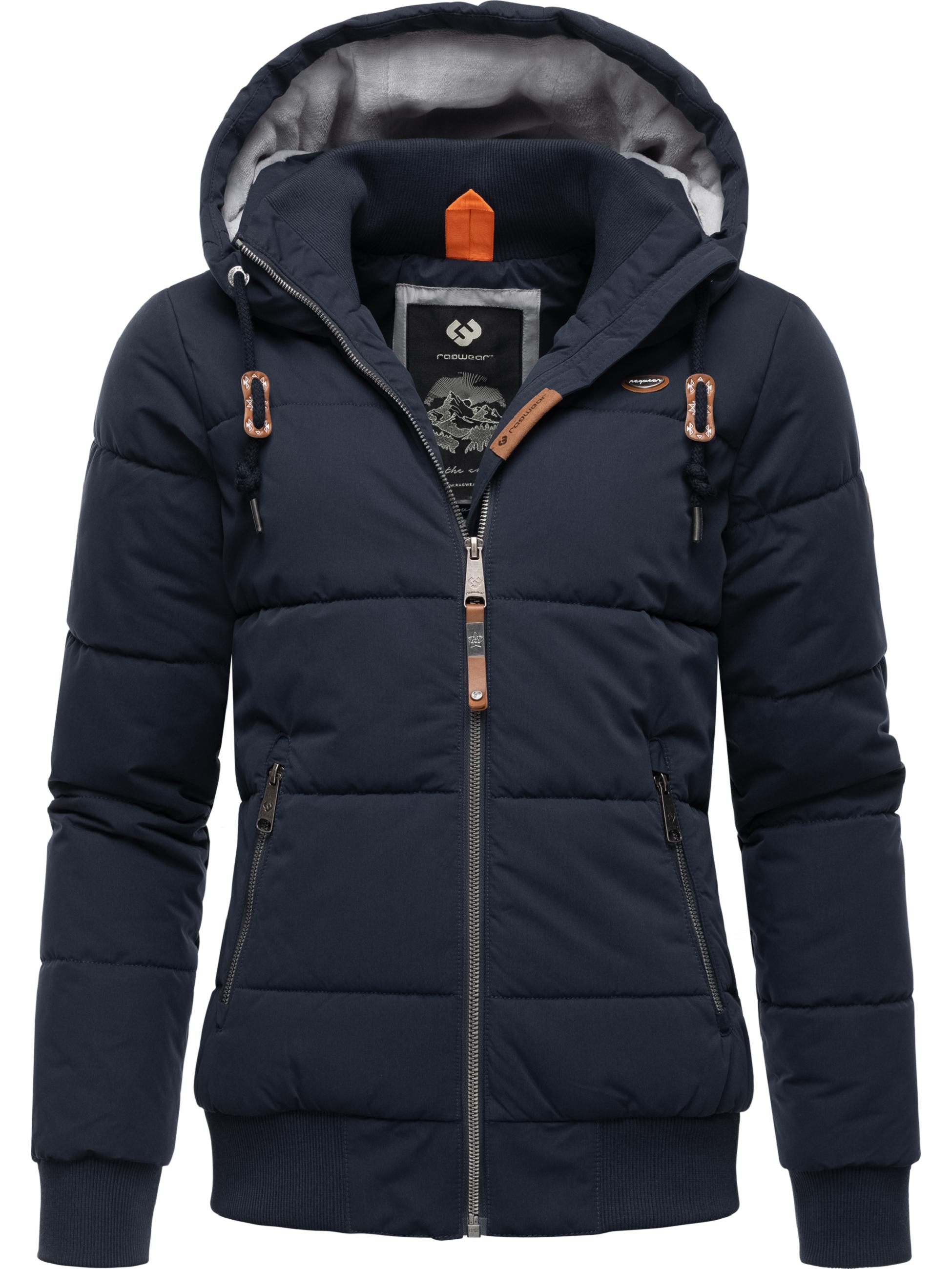 Steppjacke wasserdicht mit Kapuze "Nuggys Solid" Navy