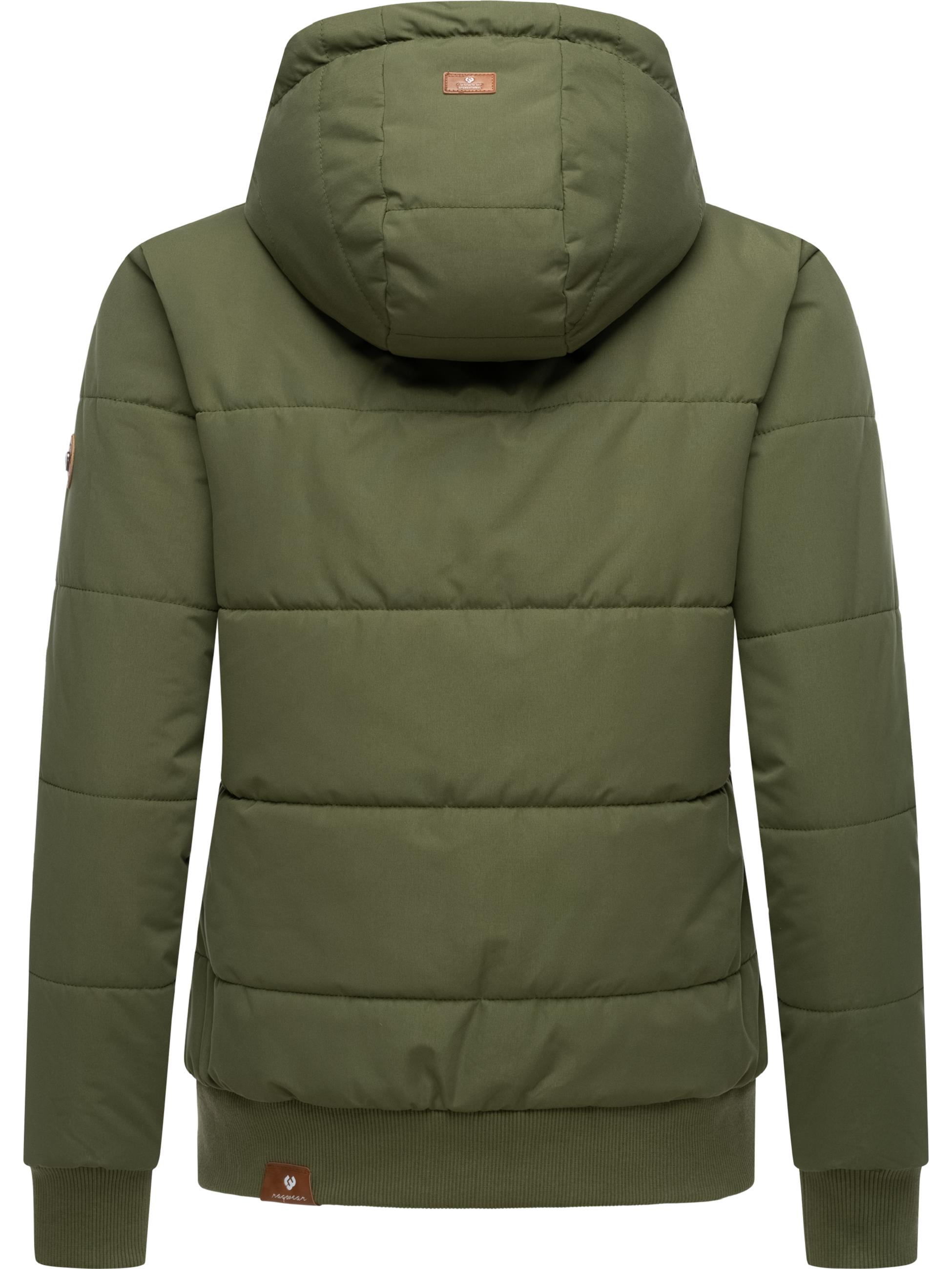 Steppjacke wasserdicht mit Kapuze "Nuggys Solid" Olive24