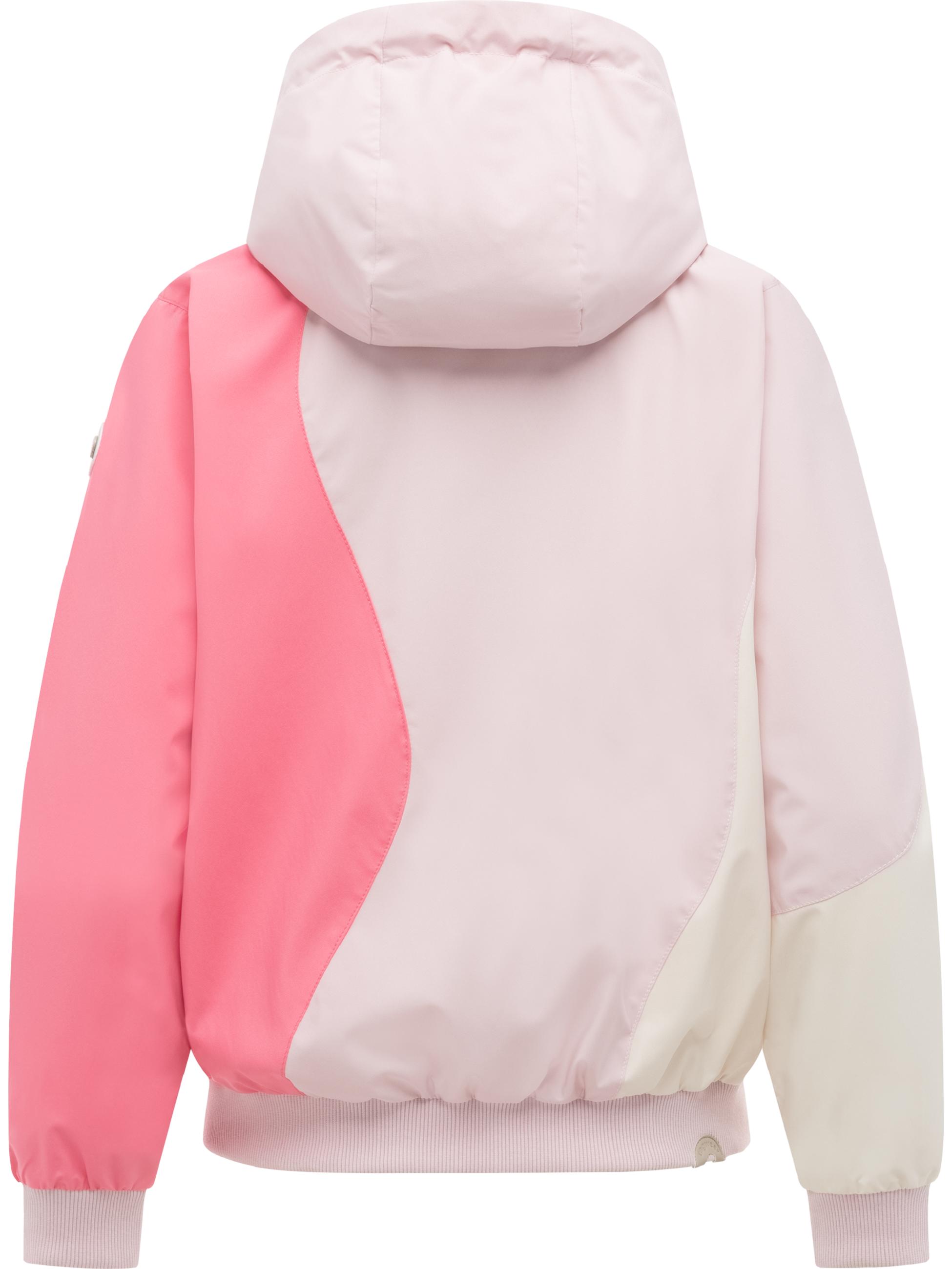 Wasserdichte Bomberjacke mit Kapuze "Oggie Block" Marshmallow