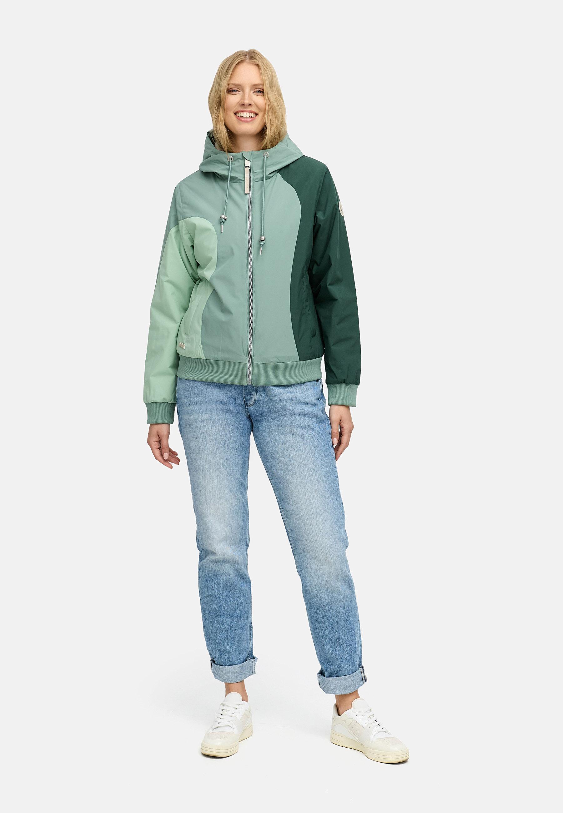 Wasserdichte Winterjacke mit Kapuze "Oggie Block Warm" Dusty Green
