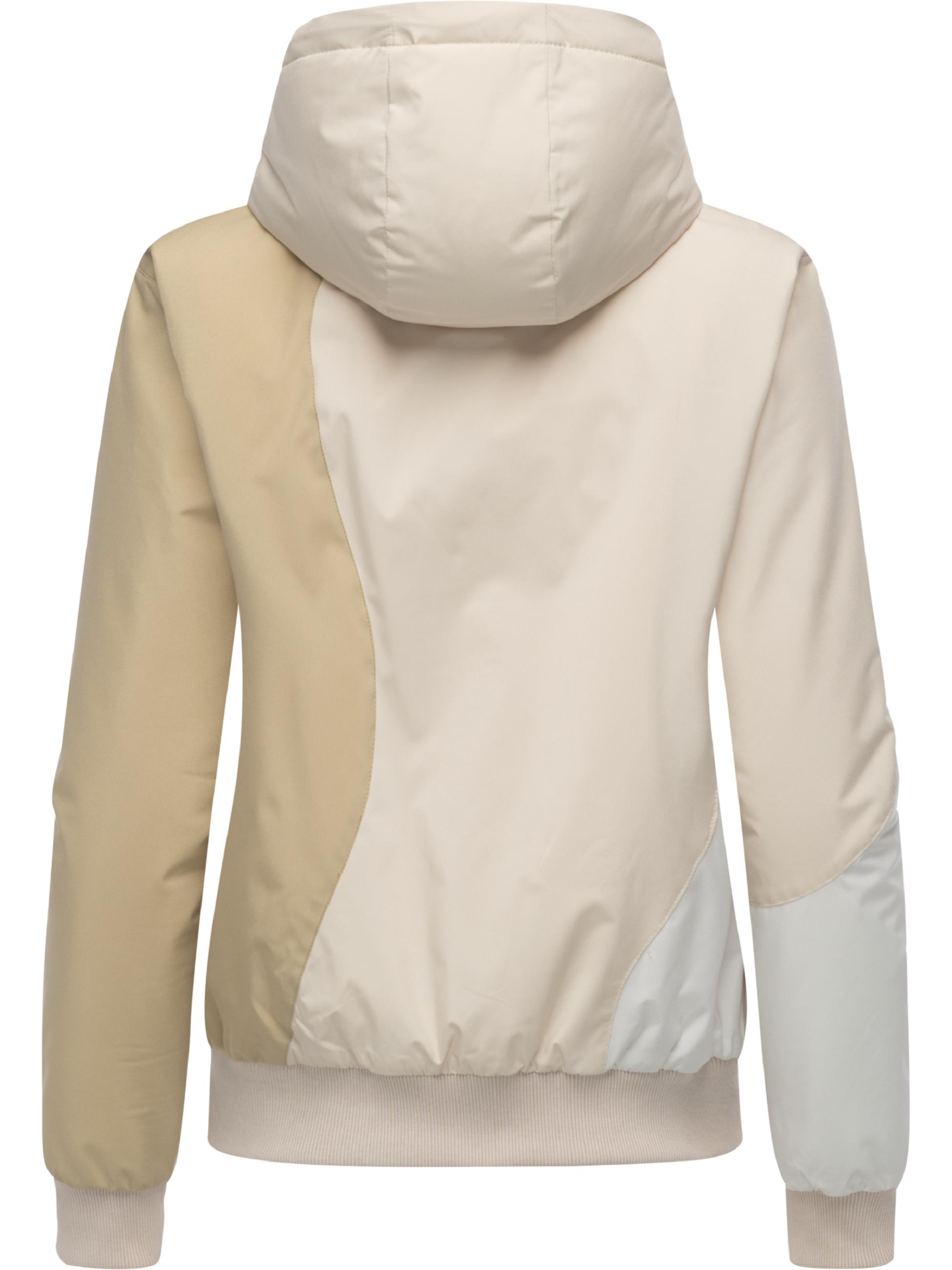 Wasserdichte Bomberjacke mit Kapuze Oggie Block Warm YOUMODO Ecru