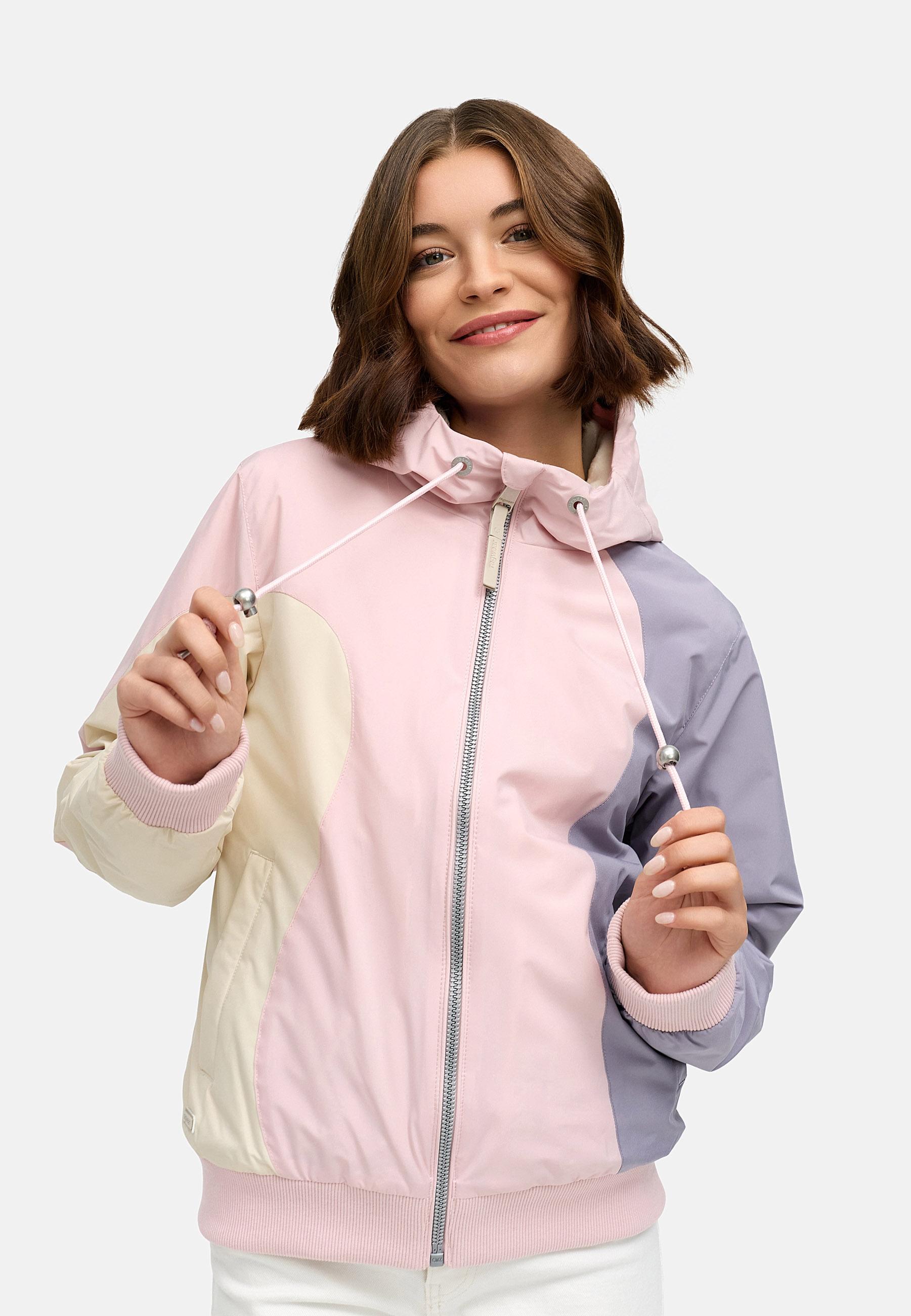 Wasserdichte Winterjacke mit Kapuze "Oggie Block Warm" Marshmallow
