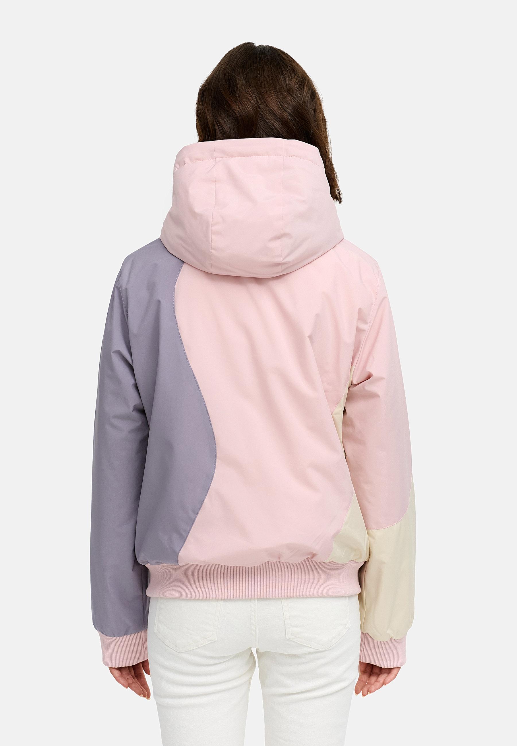 Wasserdichte Winterjacke mit Kapuze "Oggie Block Warm" Marshmallow